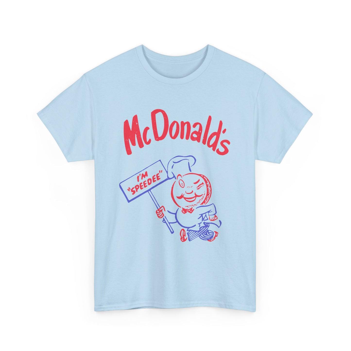 1950s vintage mcdonalds distressed logo reproduction tshirt