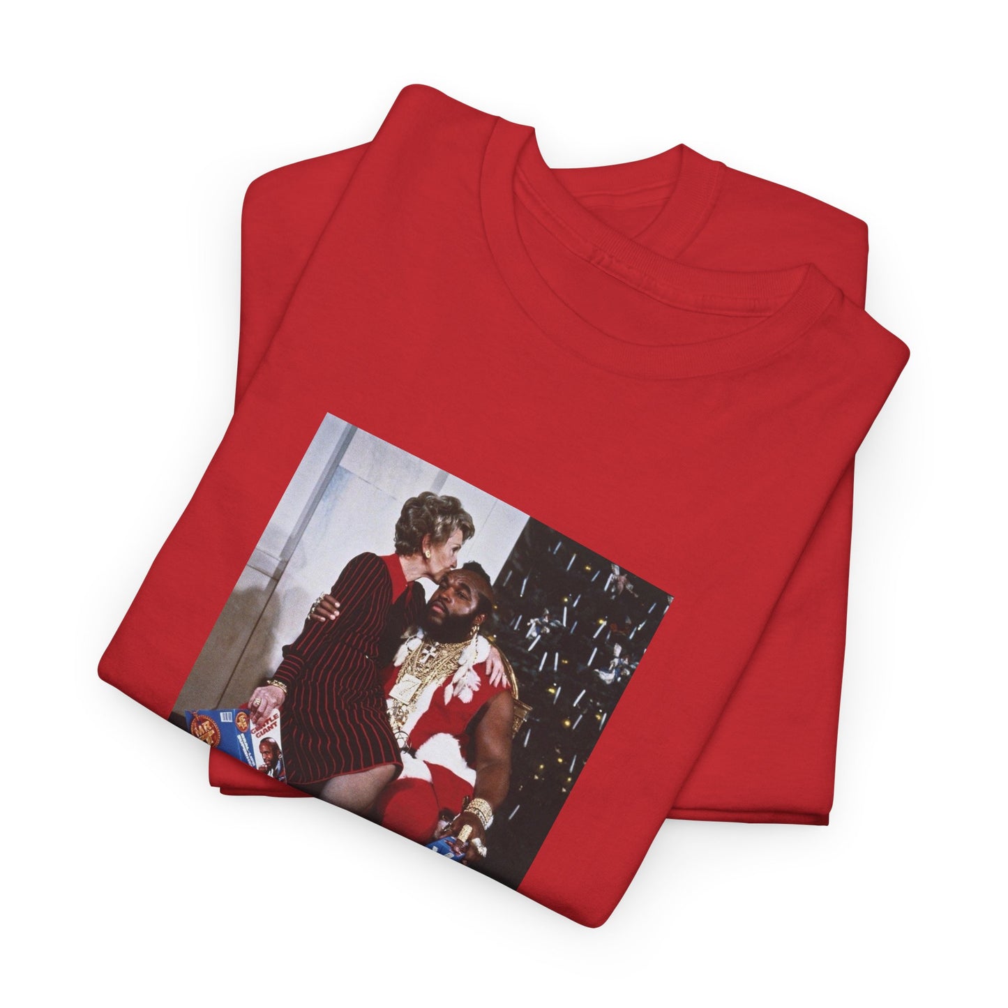 1983 photo of mr. T and nancy reagan in the whitehouse the tshirt