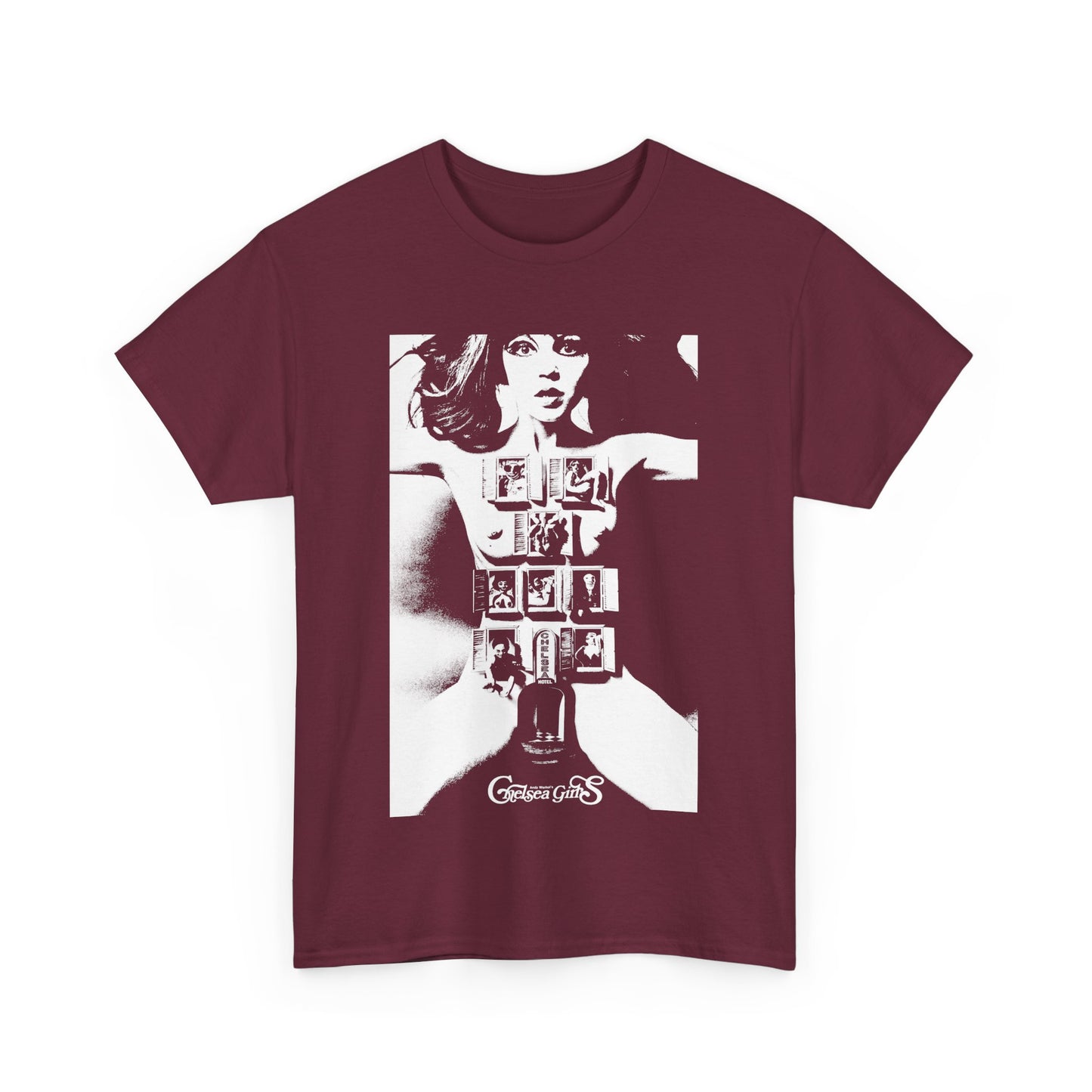 1966 experimental warhol movie chelsea girls movie poster reproduction tshirt