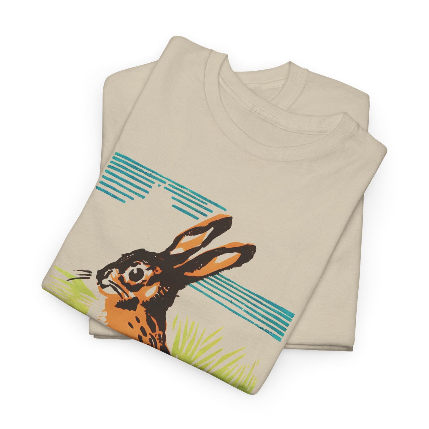 vintage czechoslovakian match box art bunny reproduction tshirt