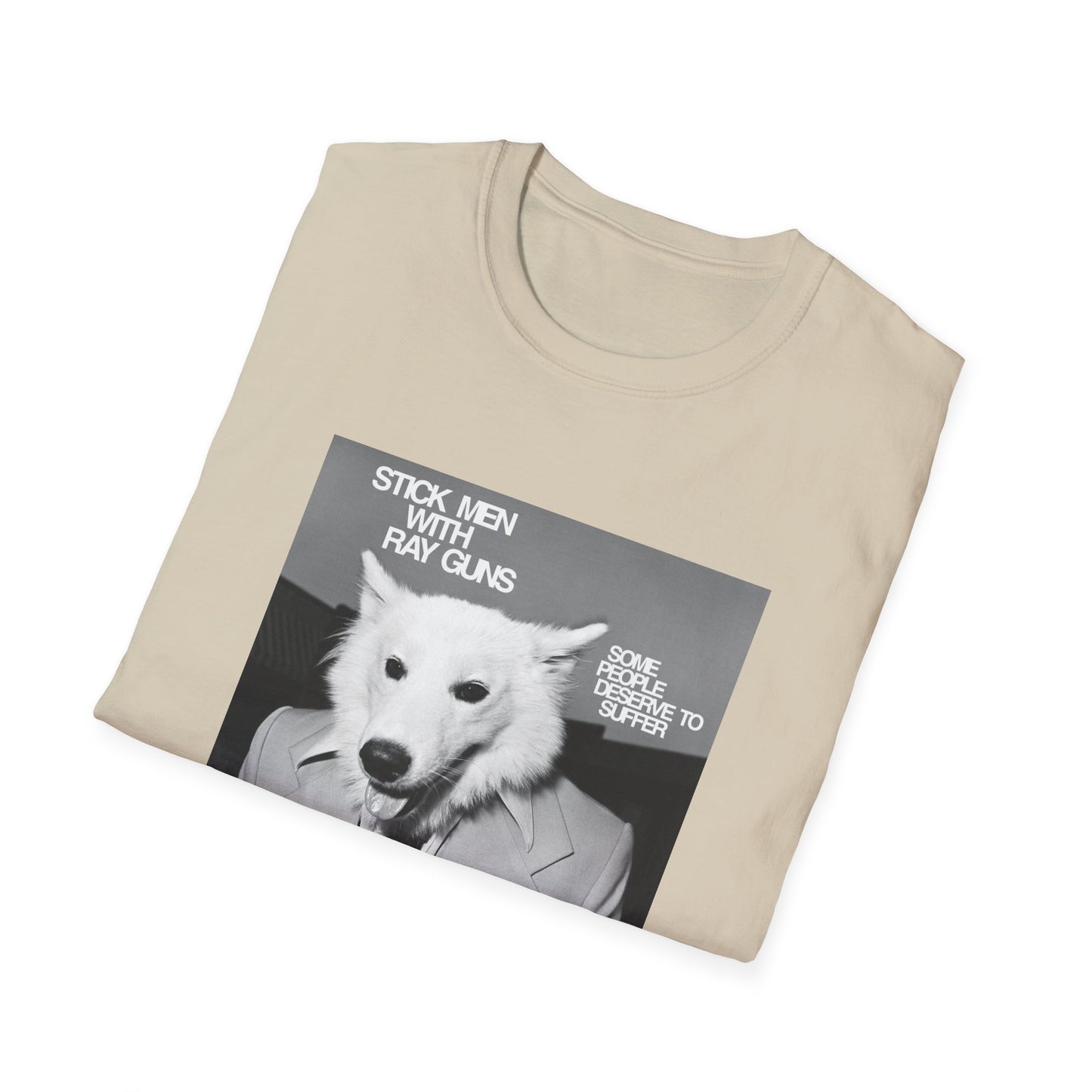 stick men with ray guns some people deserve to suffer 1980s texas punk band tshirt