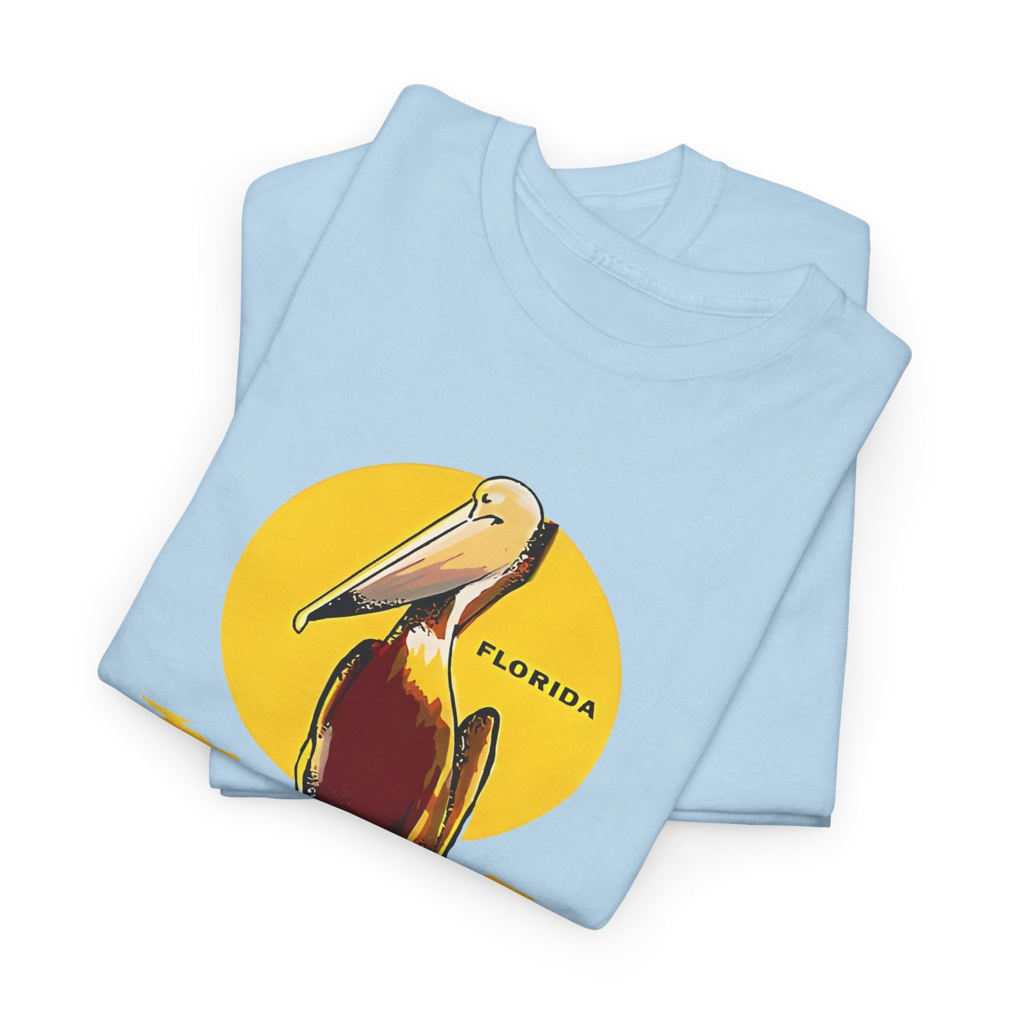 vintage florida pelican souvenir water decal reproduction tshirt
