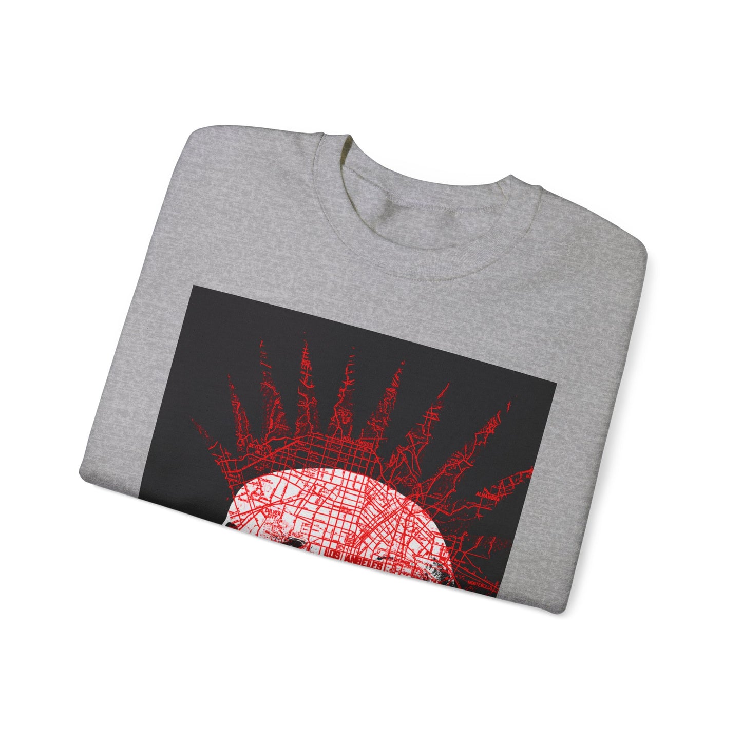 repo man skull punk red sweater