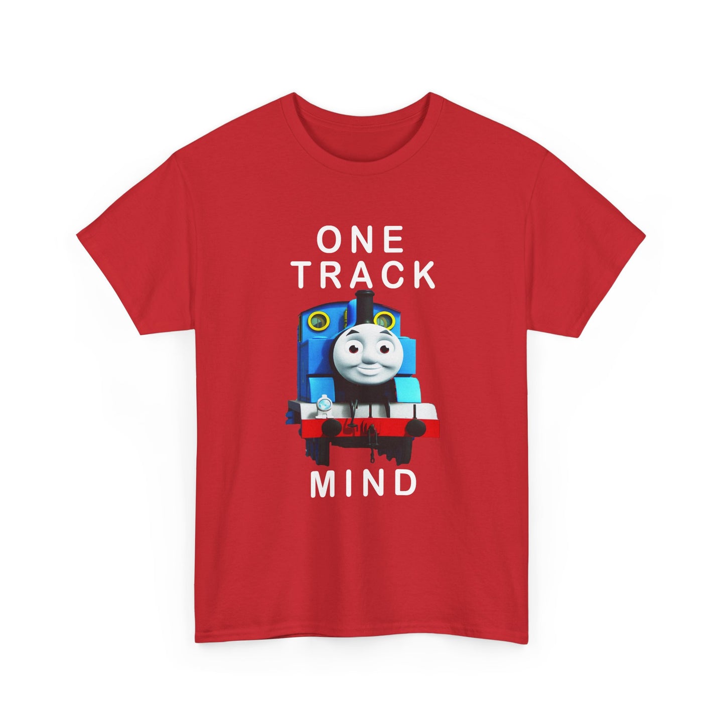 thomas the tank engine one track mind dumb tshirt
