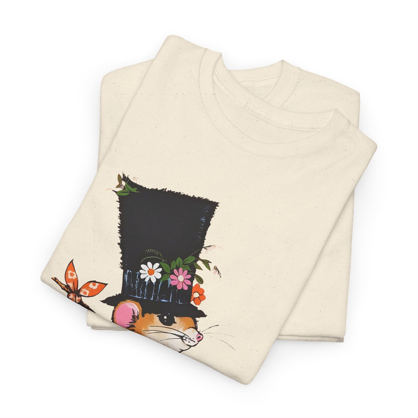 1970s vintage graphic novelty hobo mouse reproduction tshirt