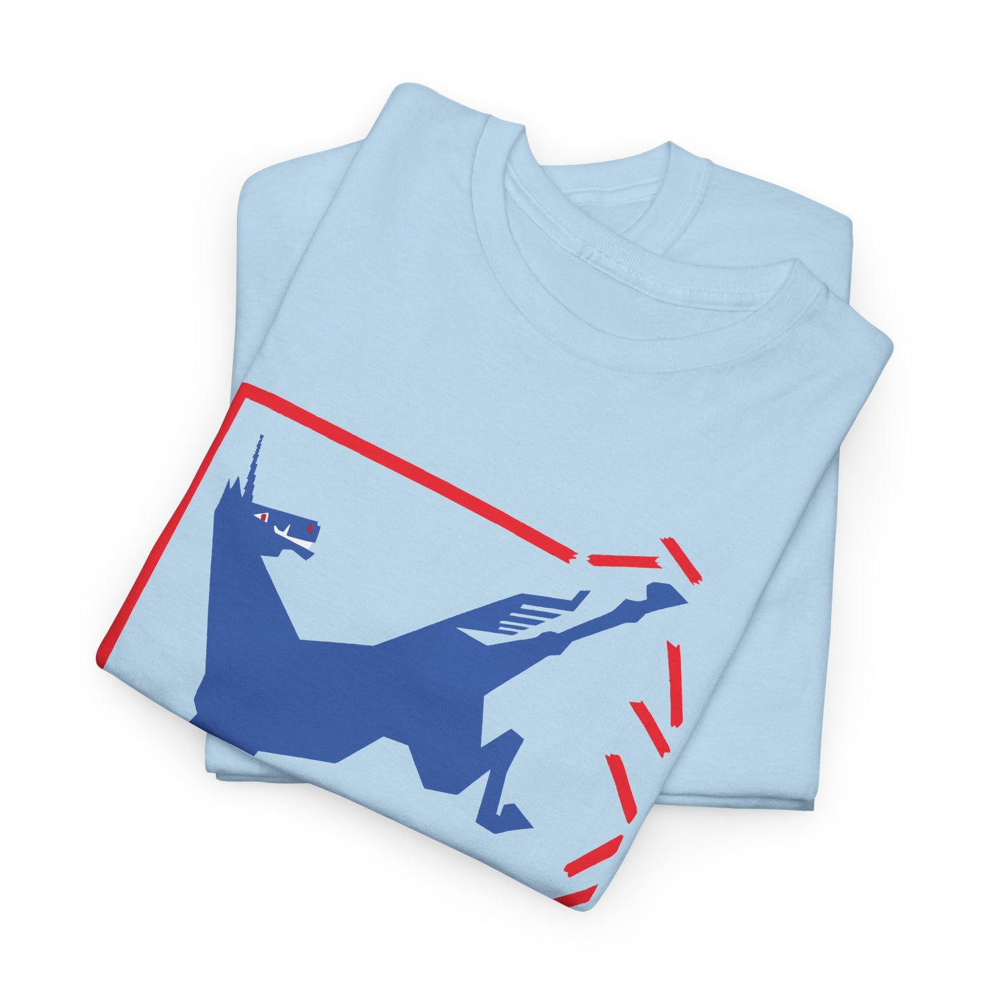 1924 german cartoon unicorn breaking free reproduction tshirt