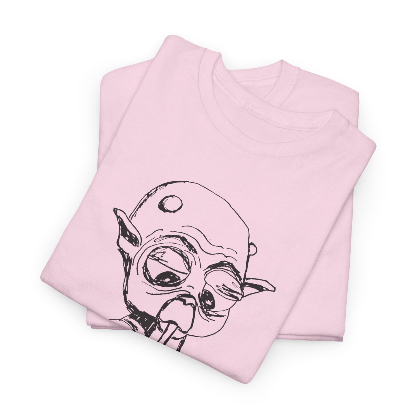 mysterious alien creature (MAC) drinking cola original sketch tshirt