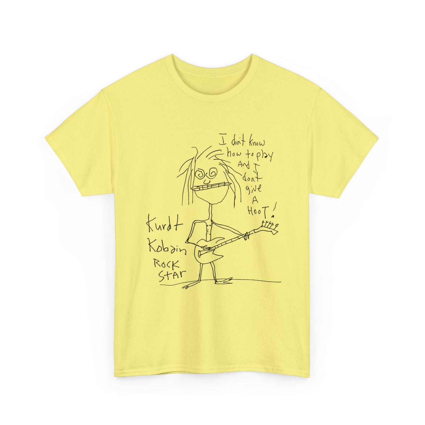 1992 kurt cobain self portrait reproduction tshirt