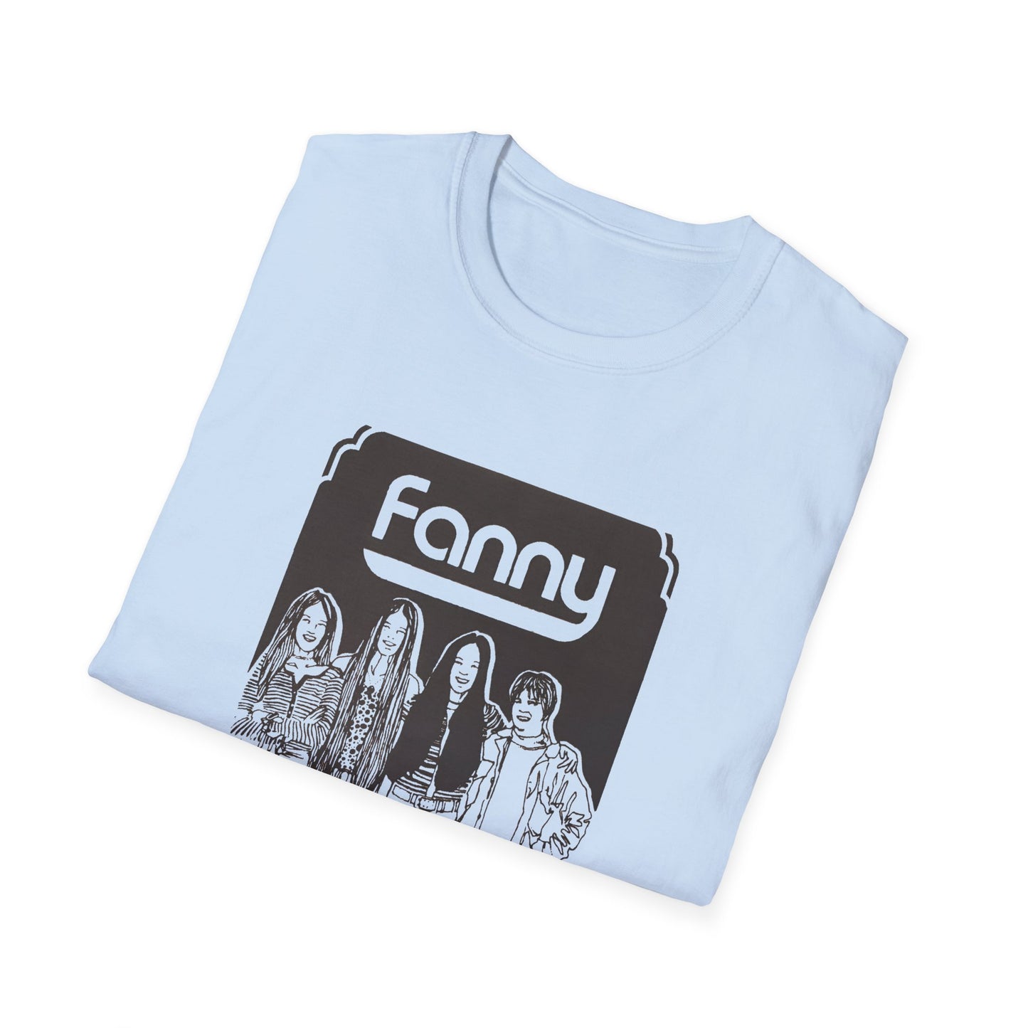 1970s rock n roll band fanny show poster tshirt