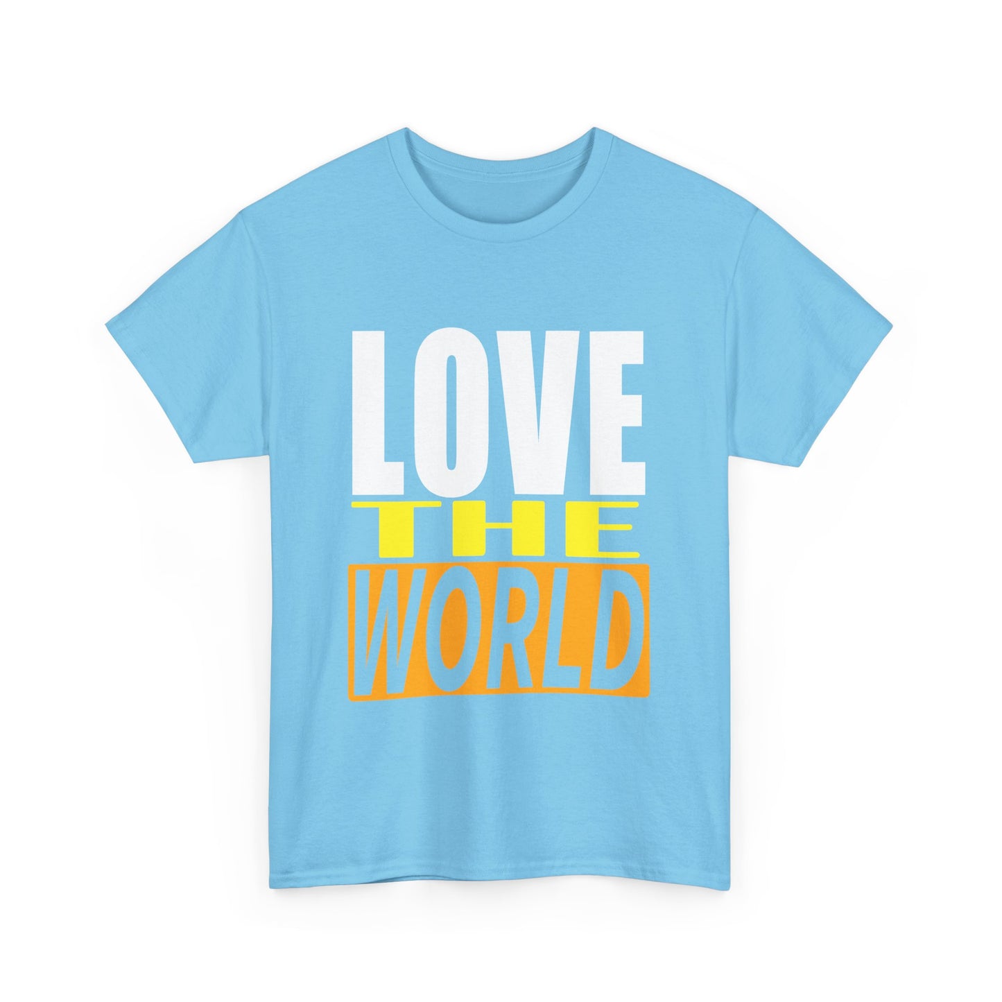 love the world vintage design tshirt