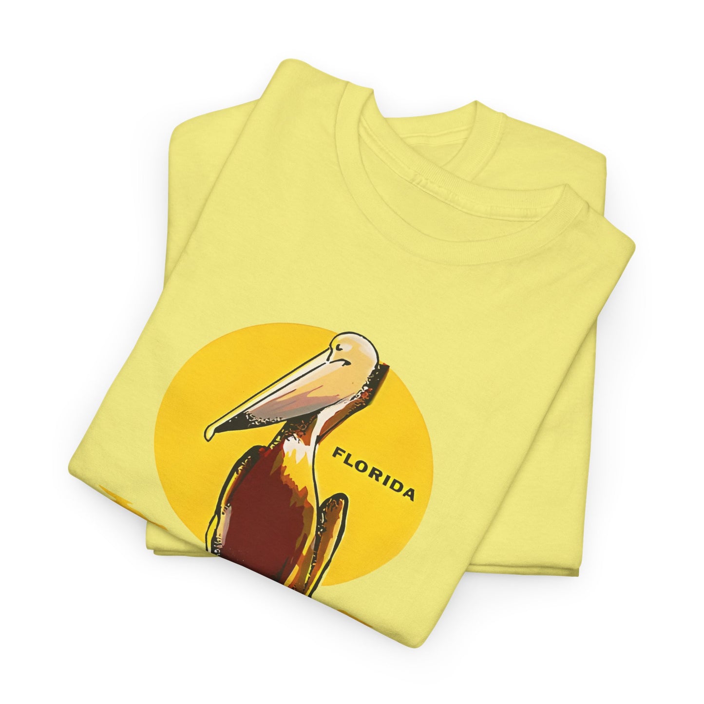 vintage florida pelican souvenir water decal reproduction tshirt