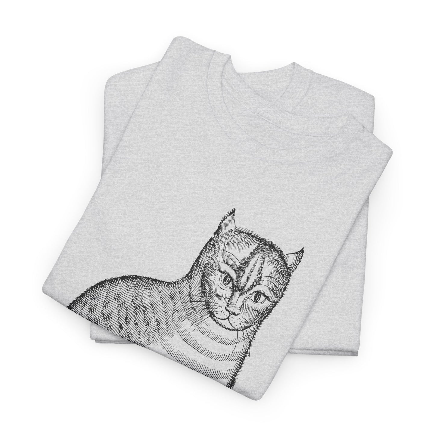 1658 edward topsell cat illustration reproduction tshirt