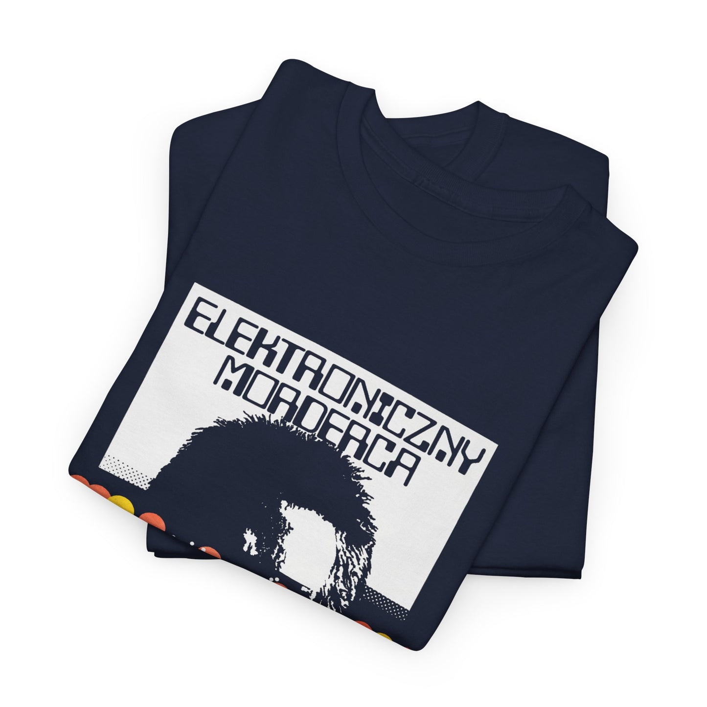 1987 terminator vintage polish movie poster tshirt on black