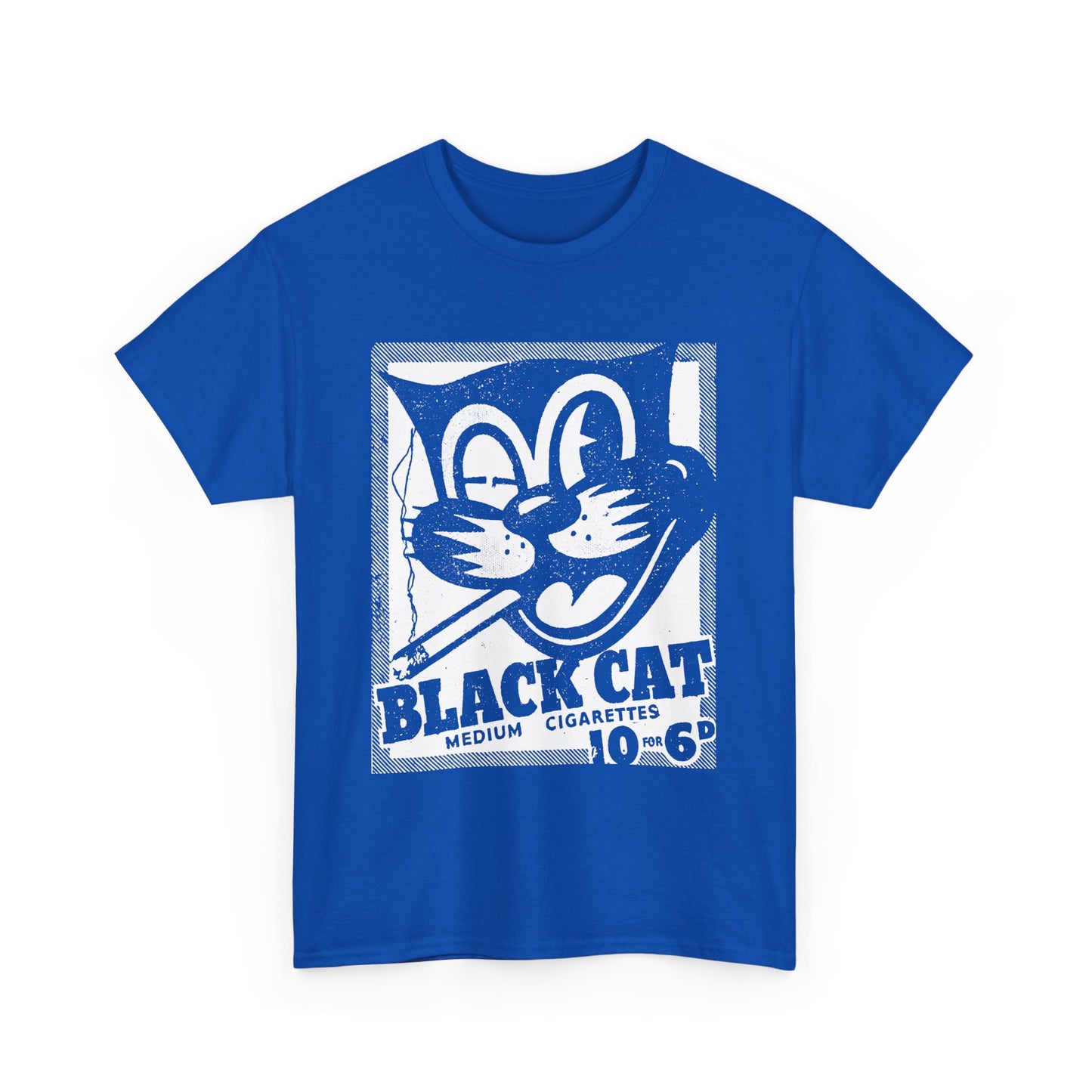 vintage black cat cigarettes advert reproduction stretched graphic tshirt