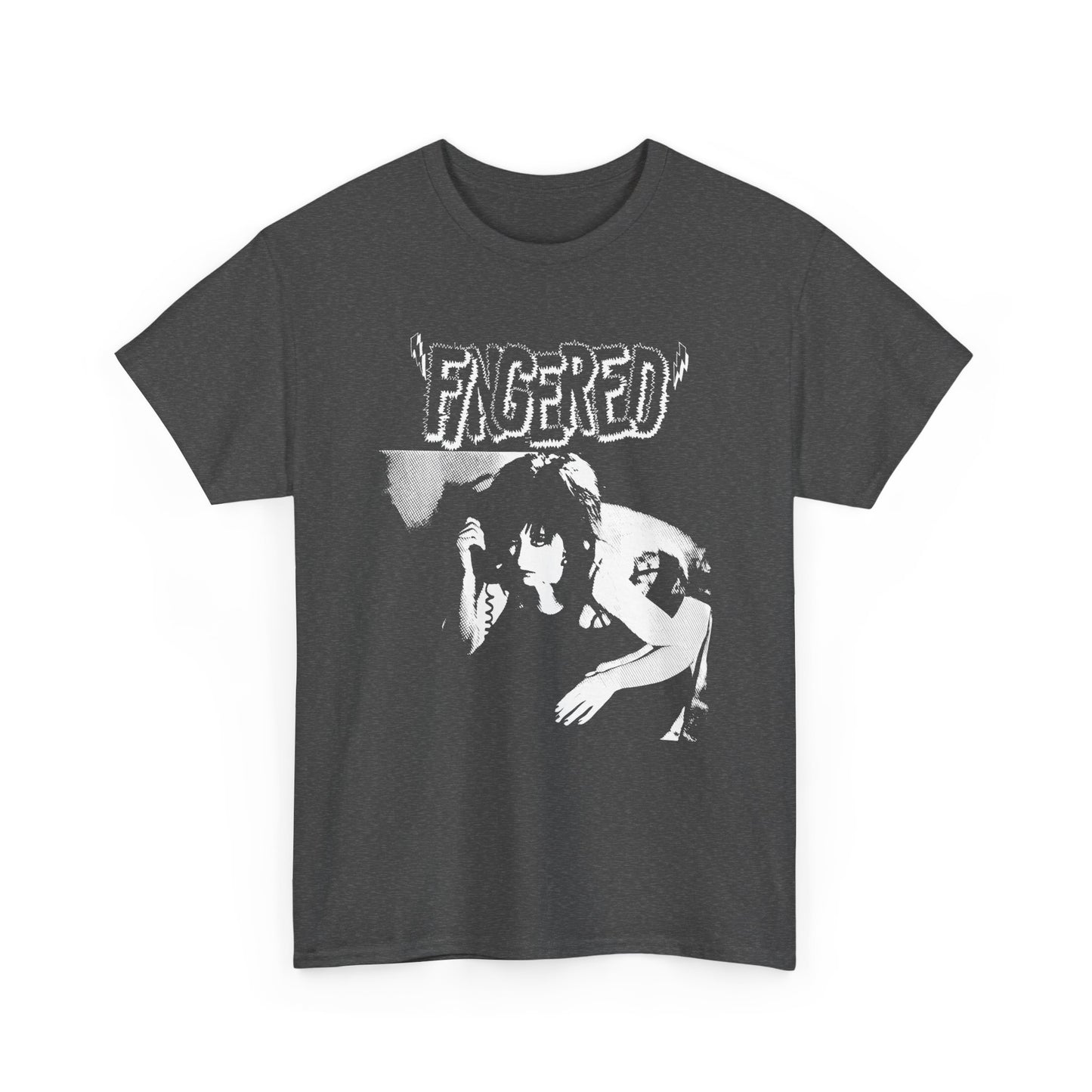 1986 short film fingered with lydia lunch movie poster stretched graphic tshirt