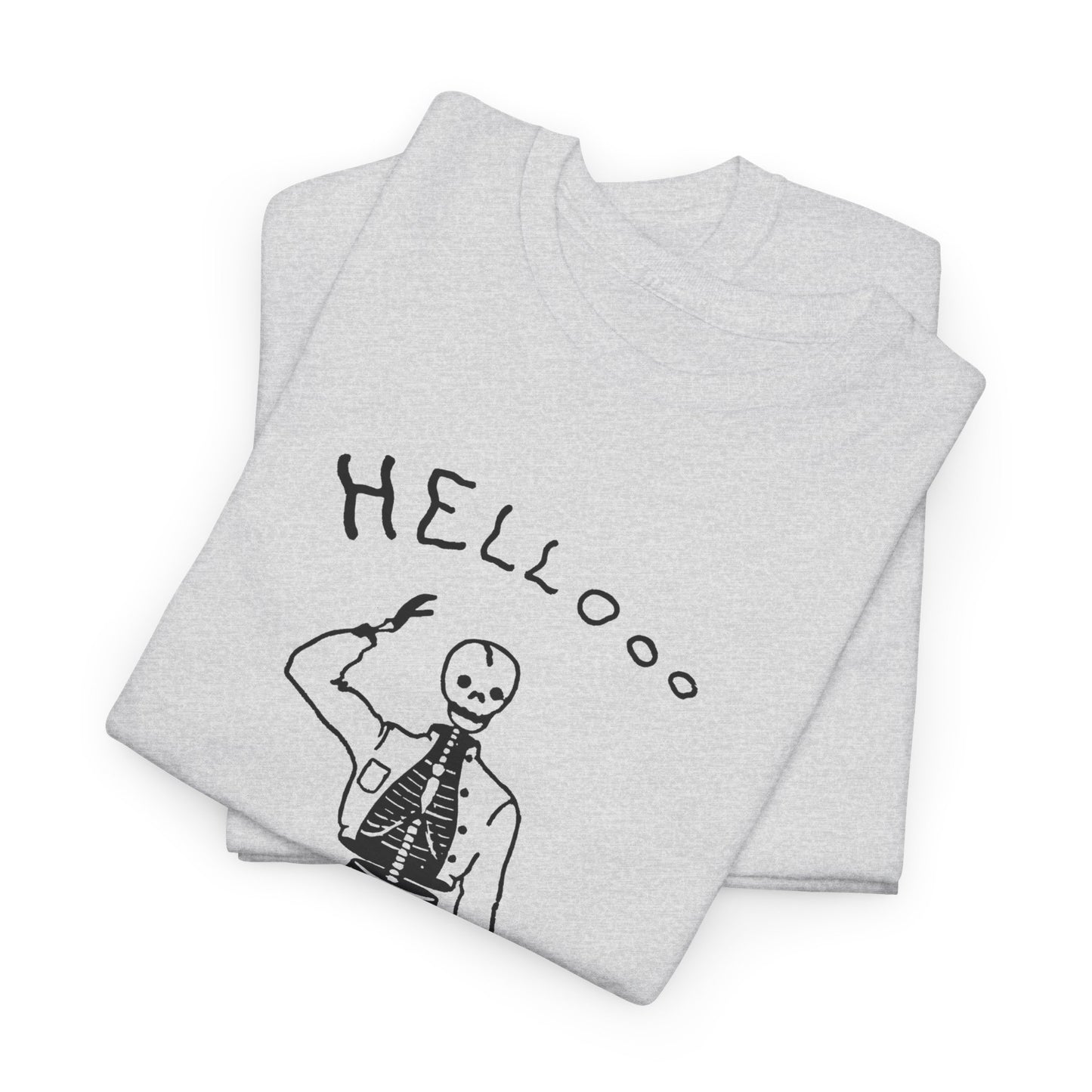 1953 the friendly skeleton illustration from the albuquerque journal reproduction tshirt