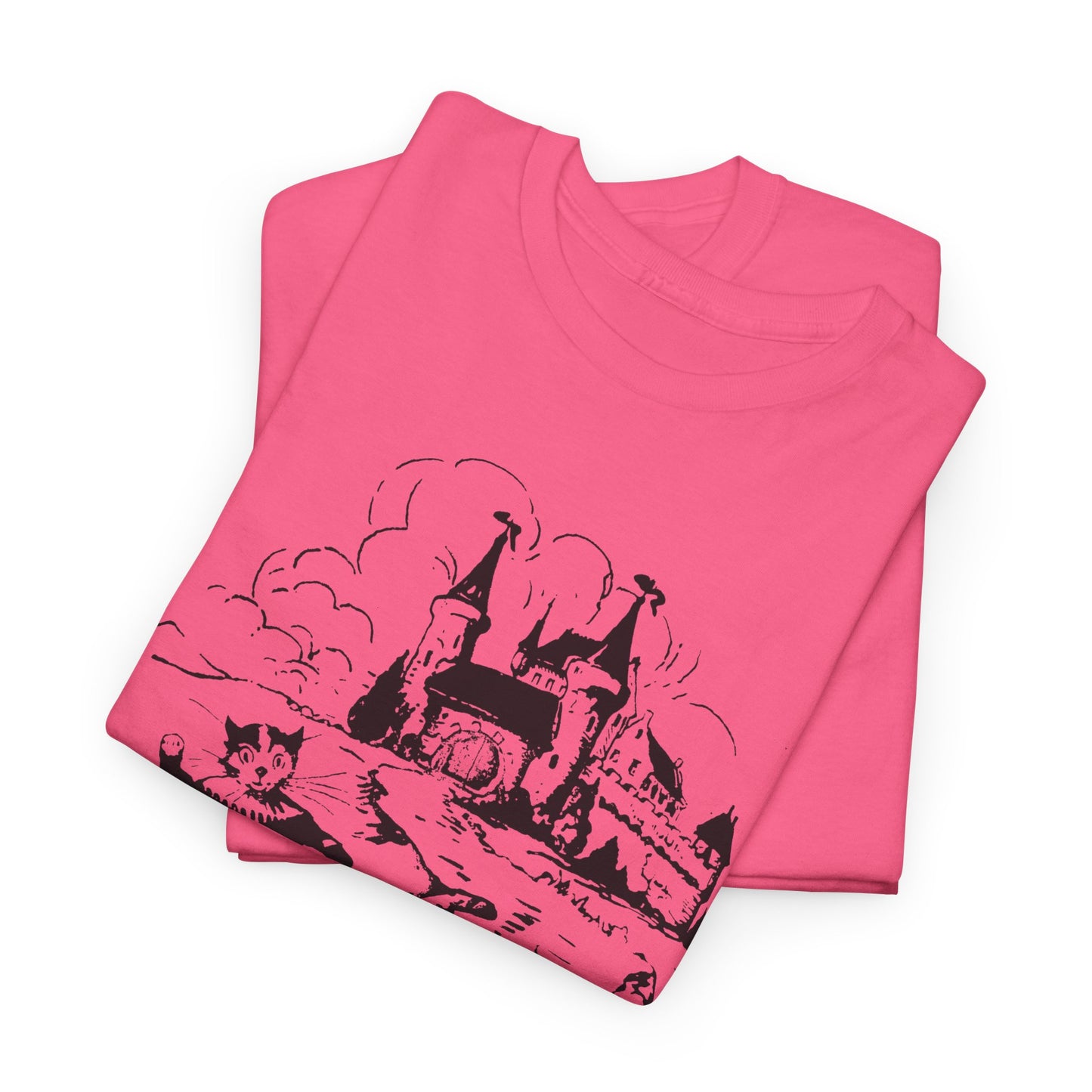 puss in boots vintage illustration tshirt