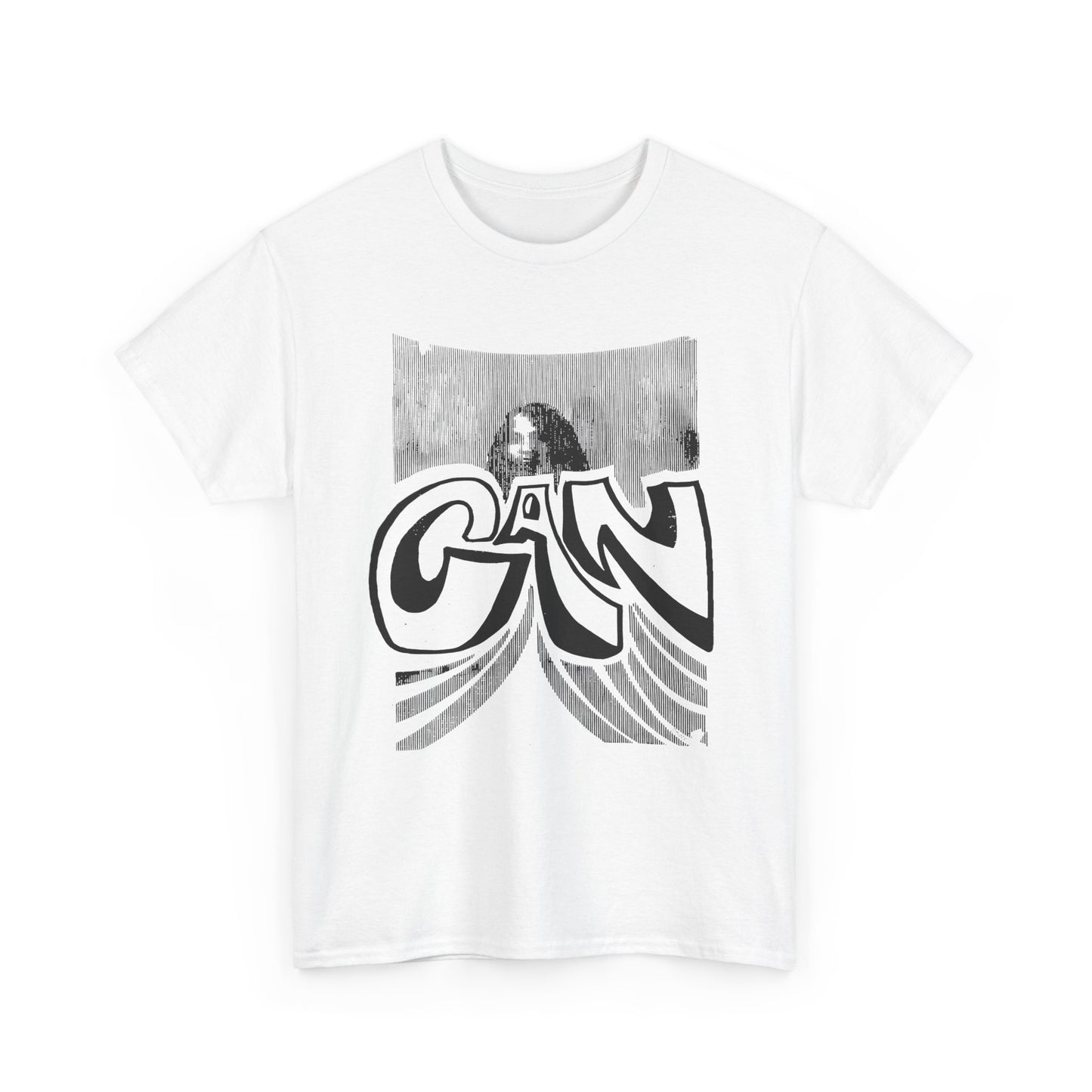 legendary german krautrock band can 1970's show poster reproduction tshirt