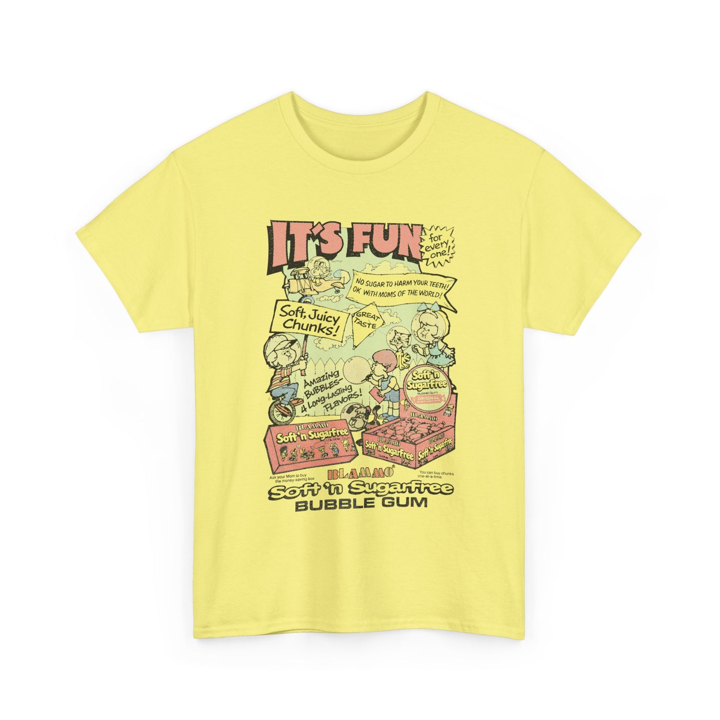 blammo bubble gum vintage comic book advertisement tshirt