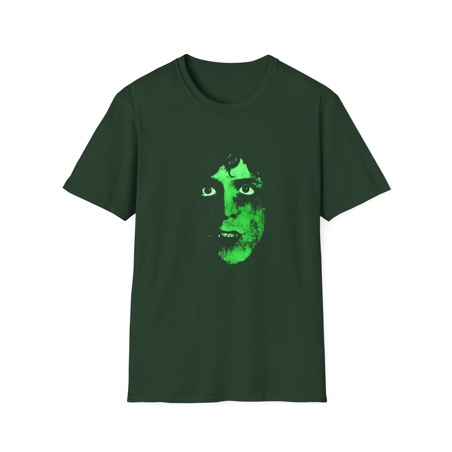 neon green rock and roll animal fan art tshirt
