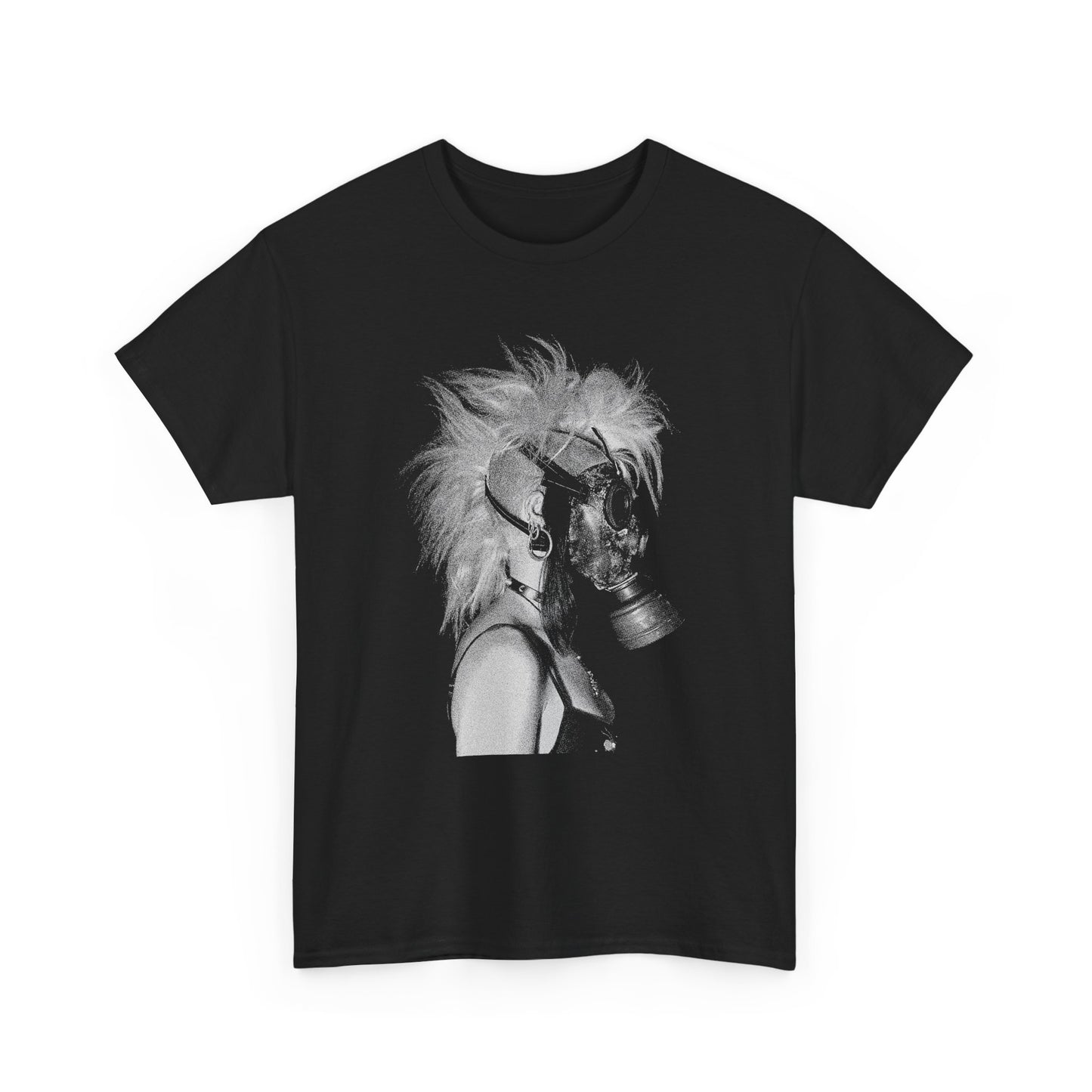 girl in gas mask tshirt