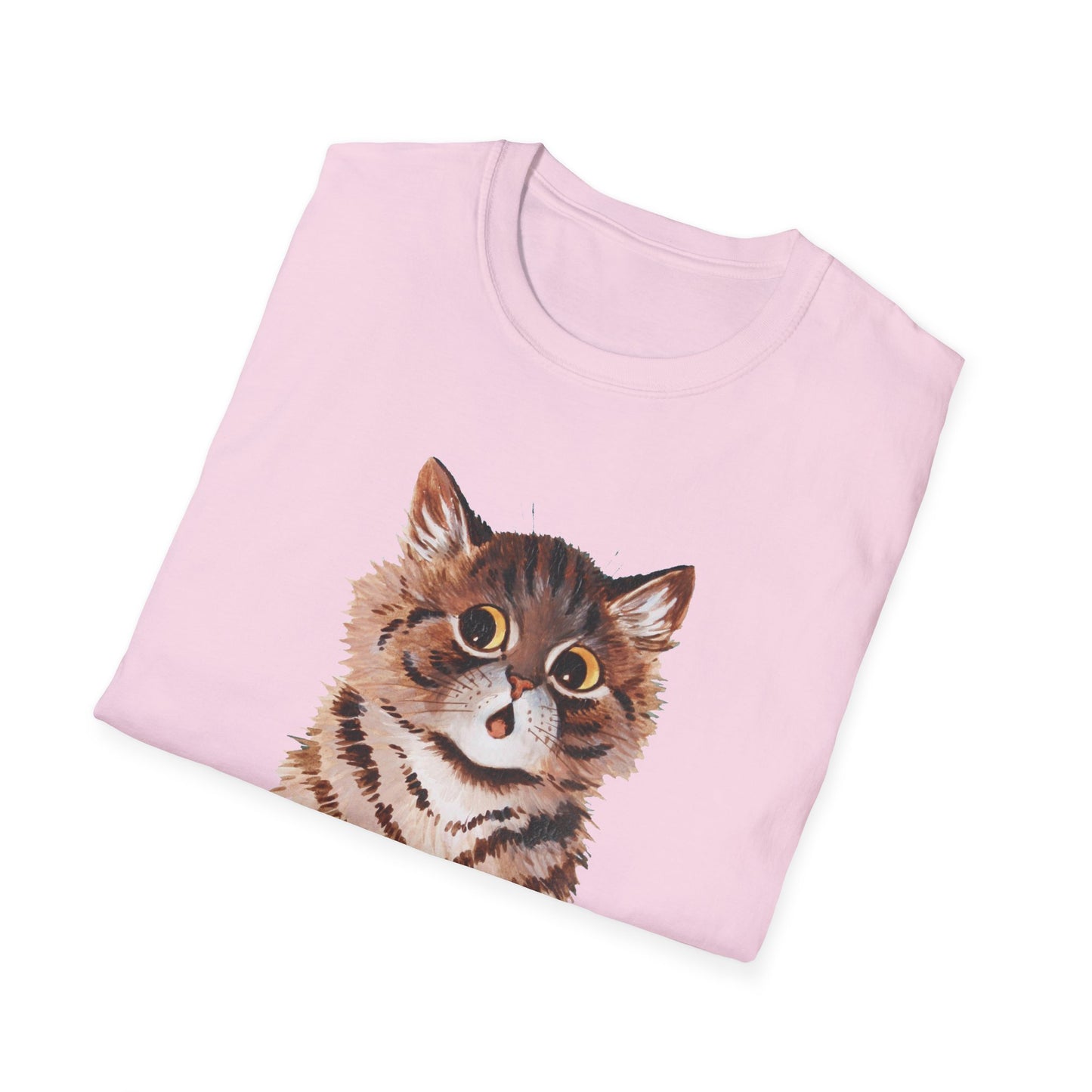 1920s louis wain cat painting "i fell in love with a lovely kitten, & that kitten was myself" tshirt