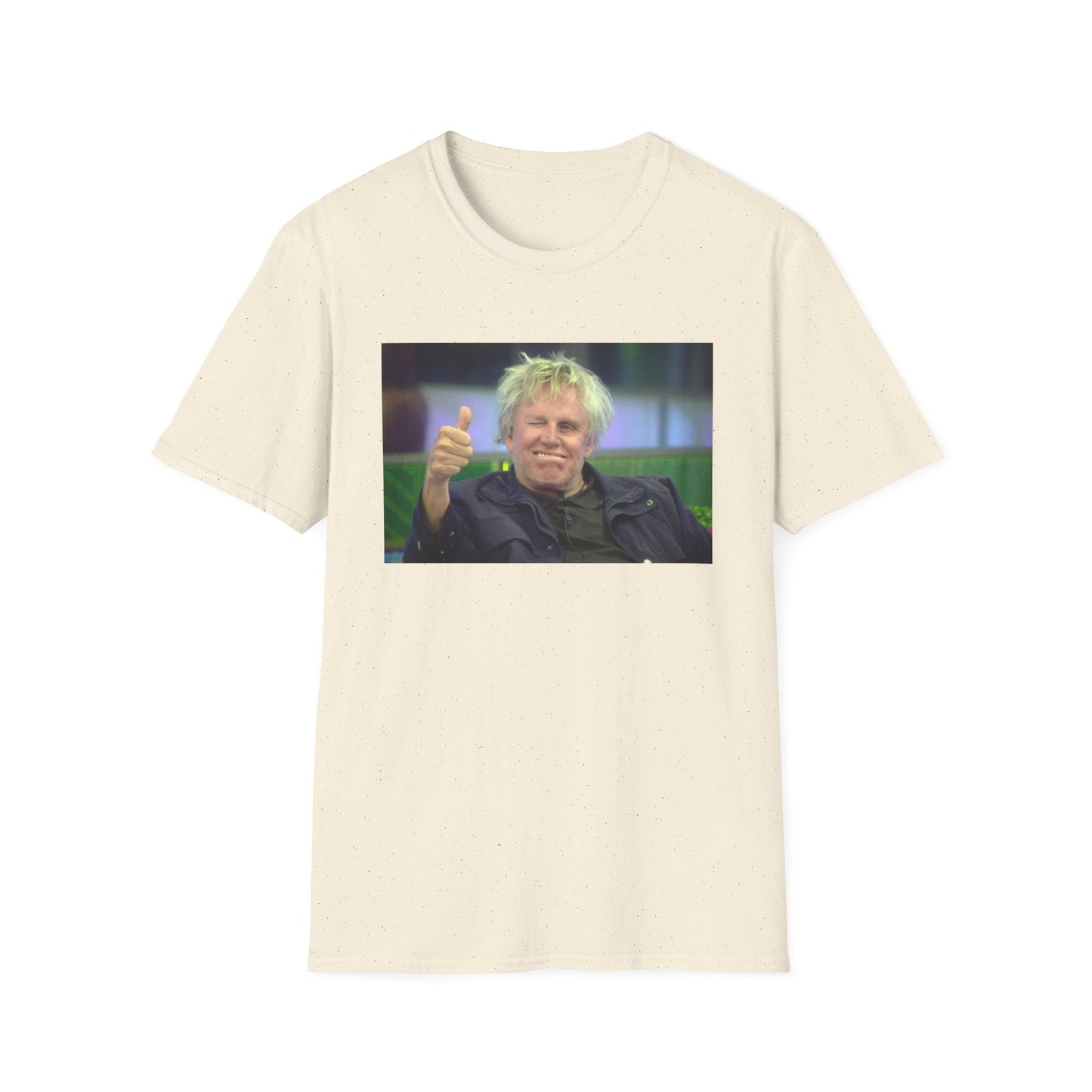 gary busey thumbs up tshirt