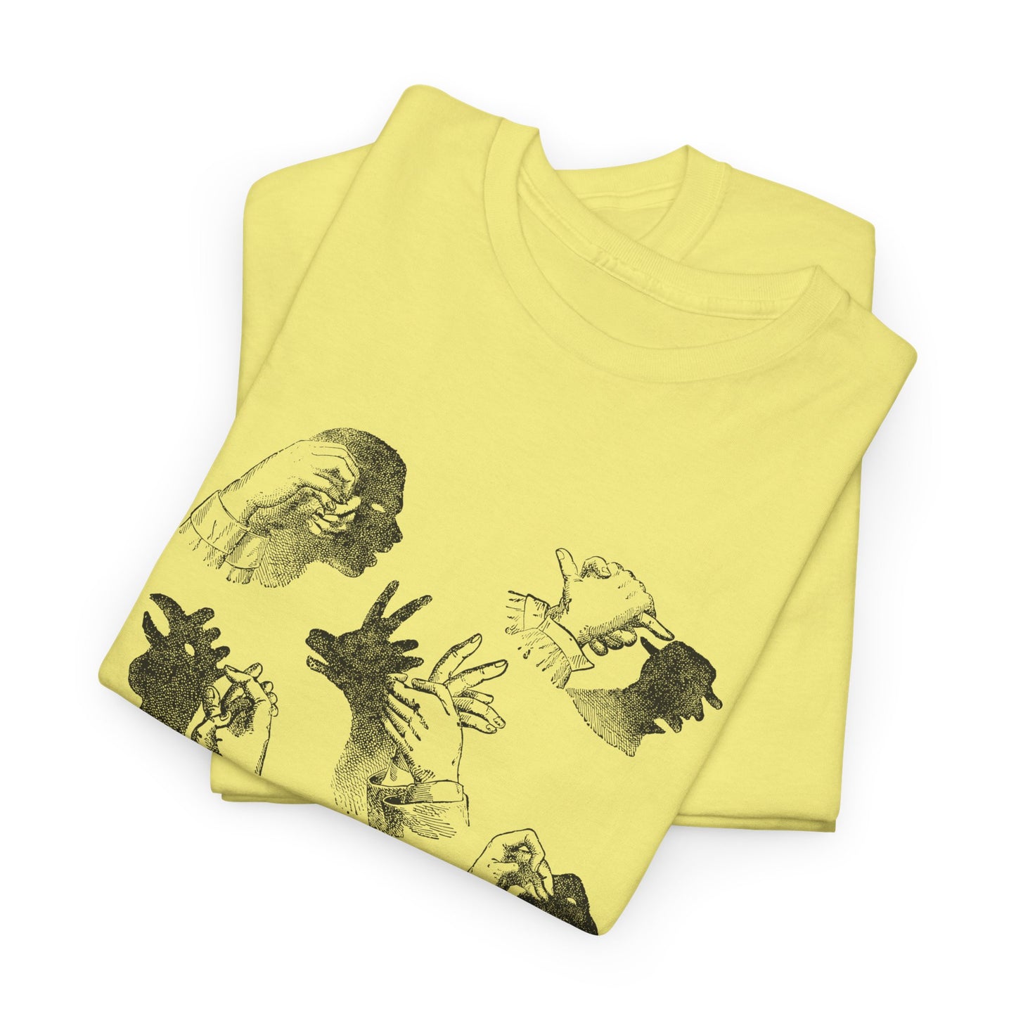 1883 hand shadows on the wall illustration from popular scientific recreations book tshirt