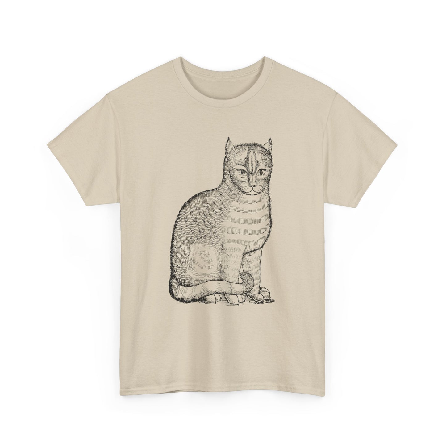 1658 edward topsell cat illustration reproduction tshirt