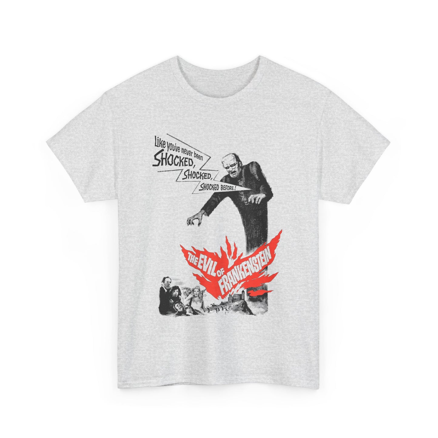 1964 the evil of frankenstein movie poster tshirt