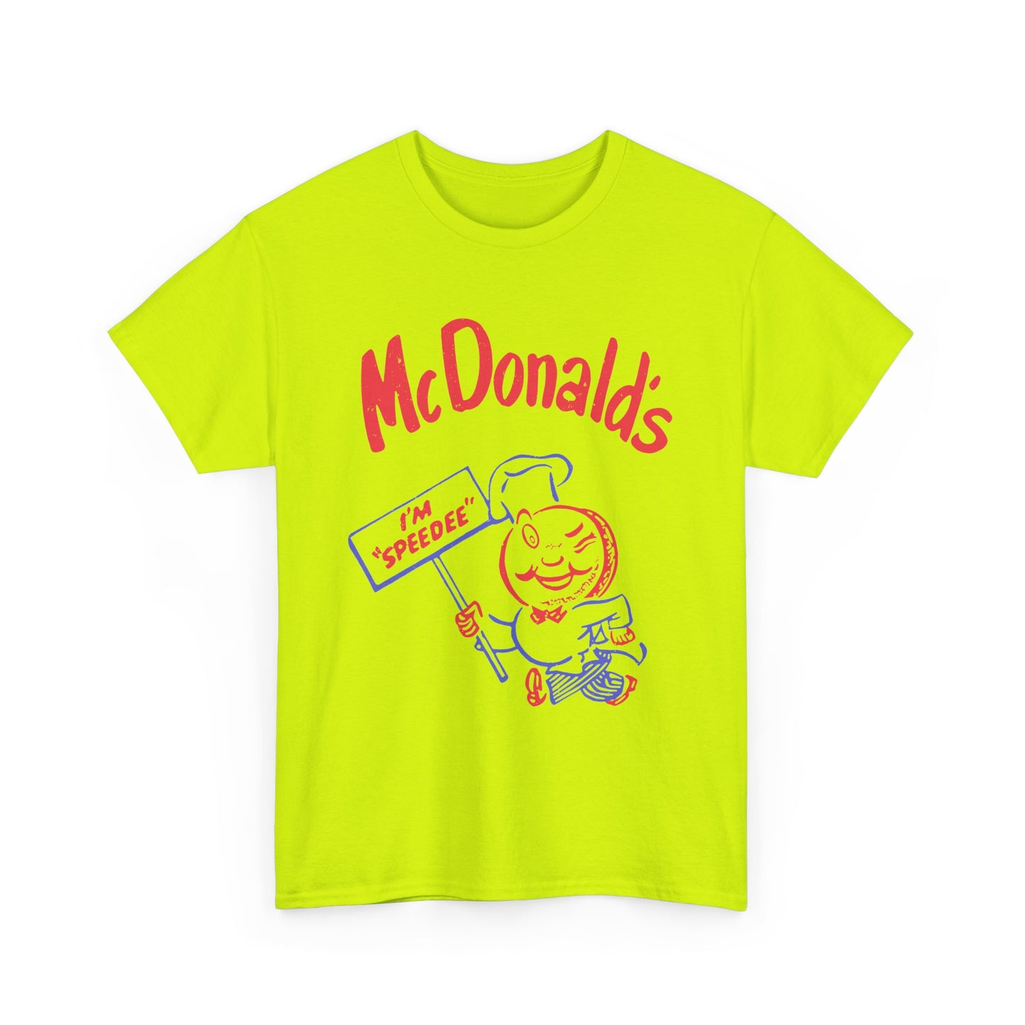 1950s vintage mcdonalds distressed logo reproduction tshirt