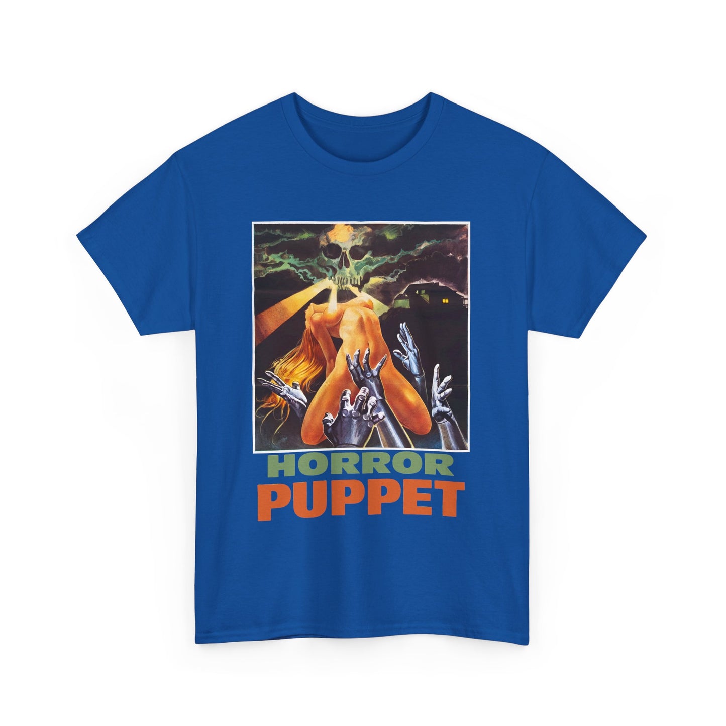 1979 horror puppet poster for the movie tourist trap tshirt