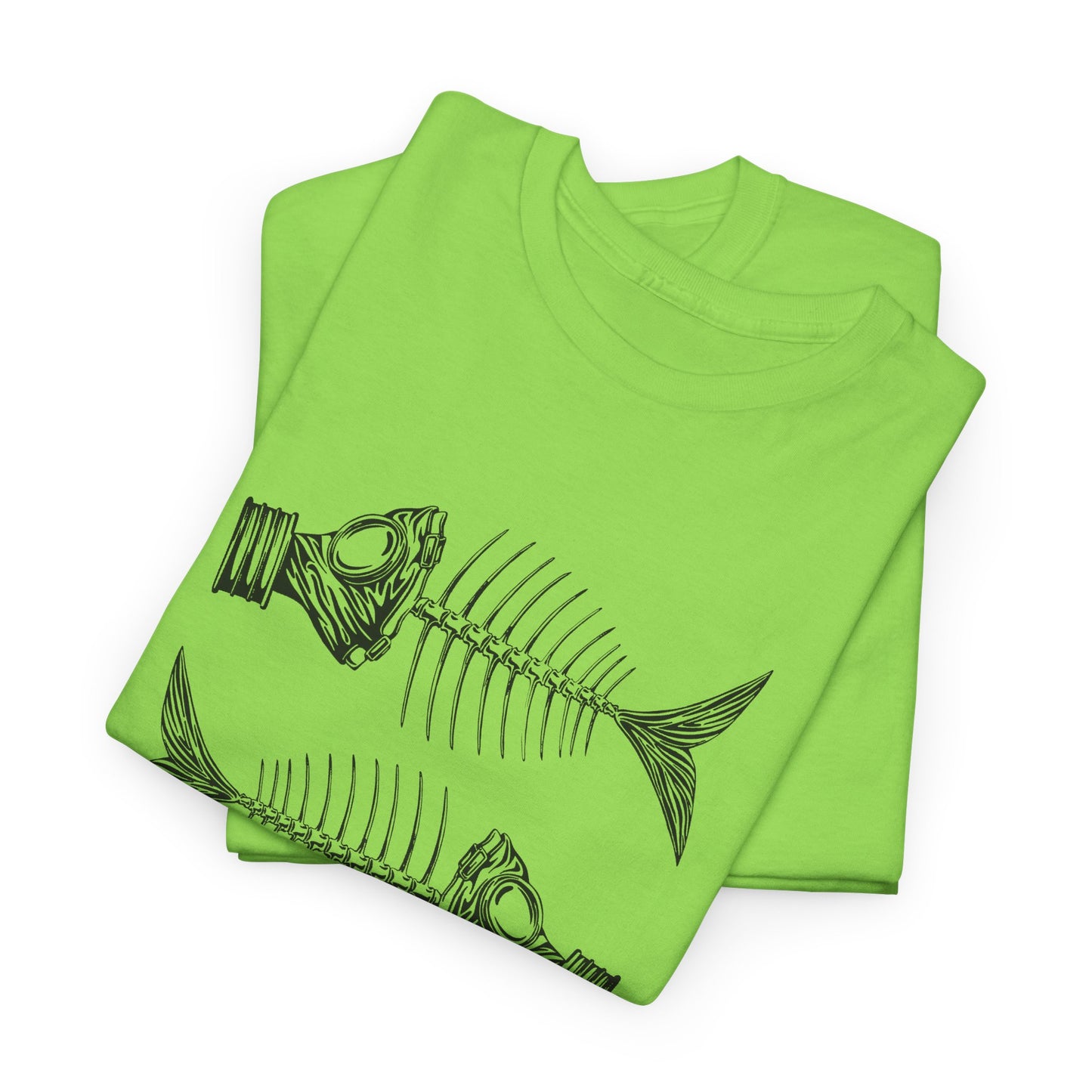 jacek rupinski polish skeletal fish with gas masks tshirt