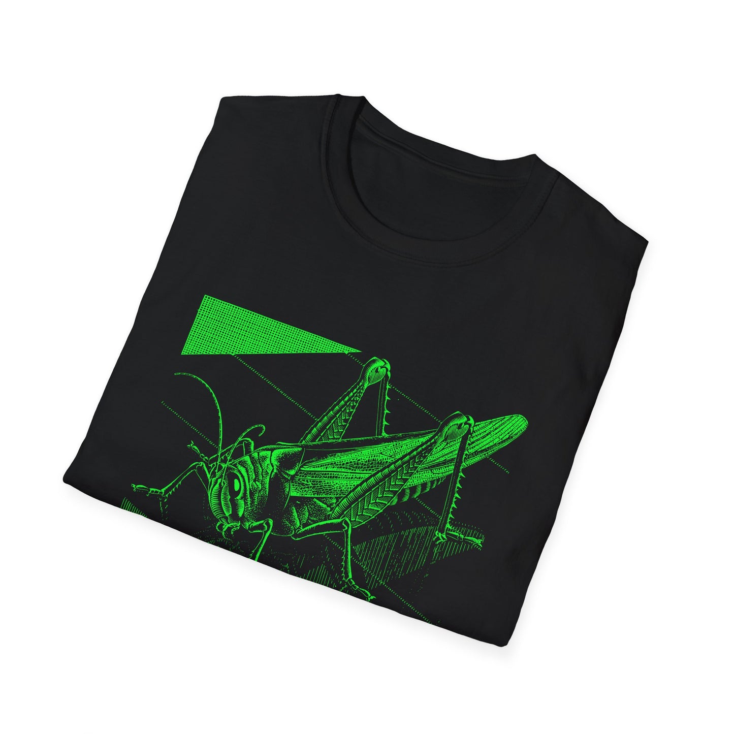 1935 m.c escher grasshopper wood engraving in green tshirt