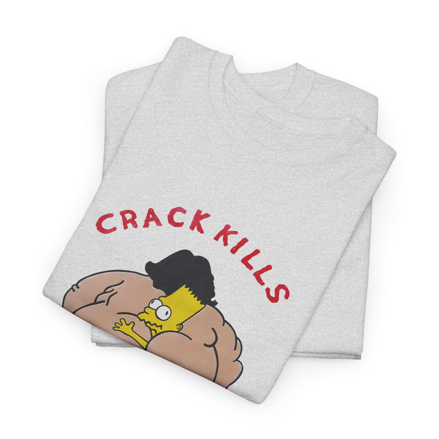 bart simpson crack kills parody vintage reproduction tshirt