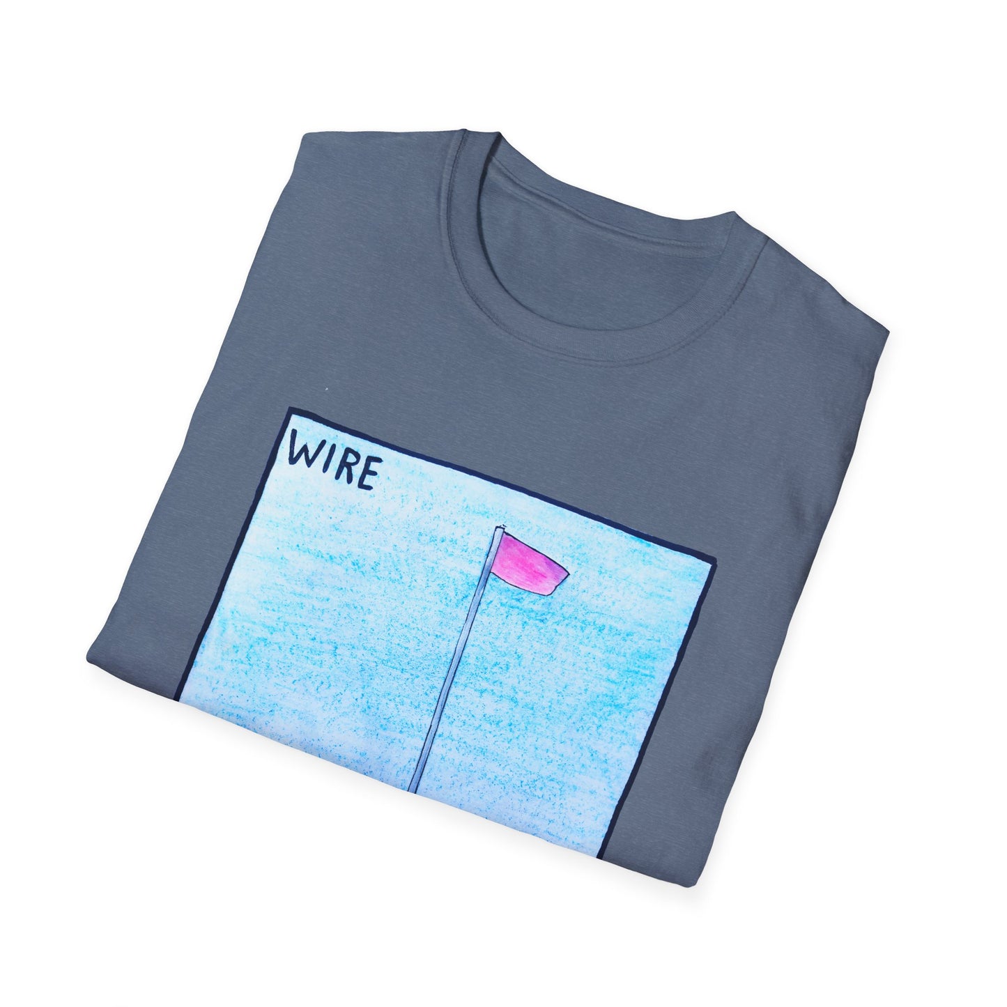 wire 1977 pink flag album cover homemade fan art tshirt