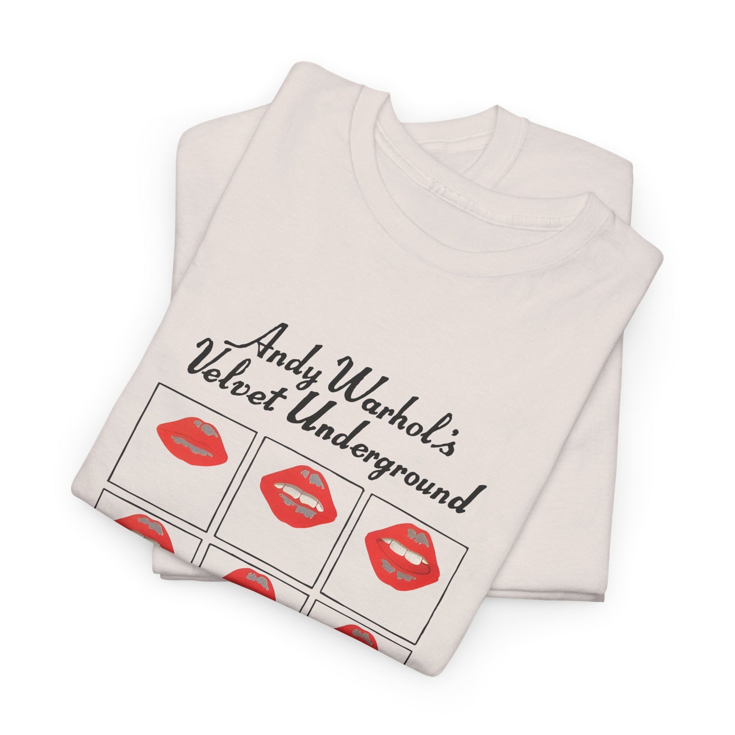 andy warhol's velvet underground featuring nico lips tshirt