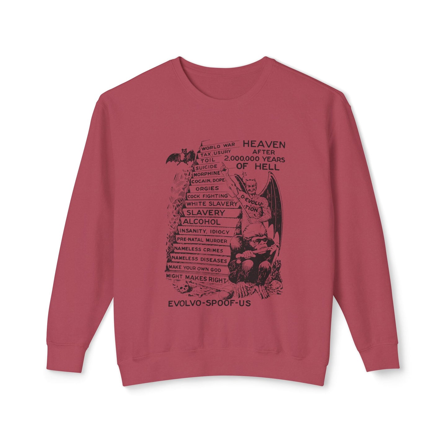jocko-homo heavenbound b. h. shadduck 1925 religious pamphlet page six 100% cotton sweatshirt