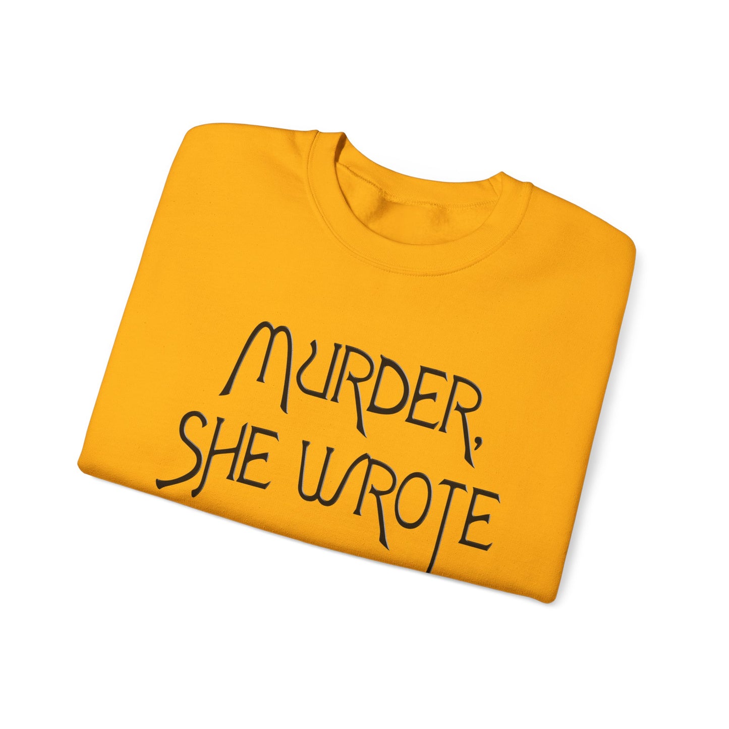 murder, she wrote vintage style unisex heavy blend crewneck sweatshirt