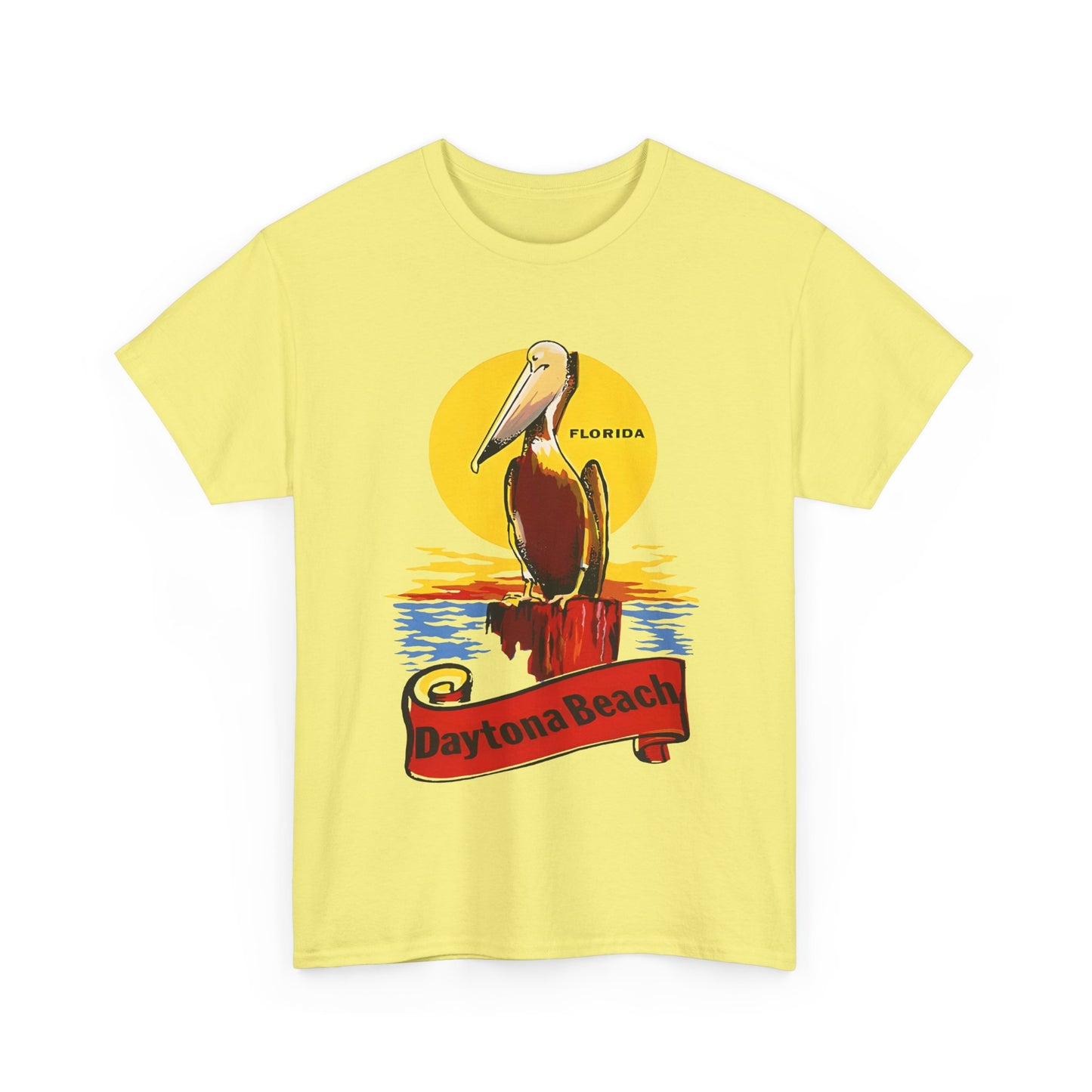 vintage florida pelican souvenir water decal reproduction tshirt
