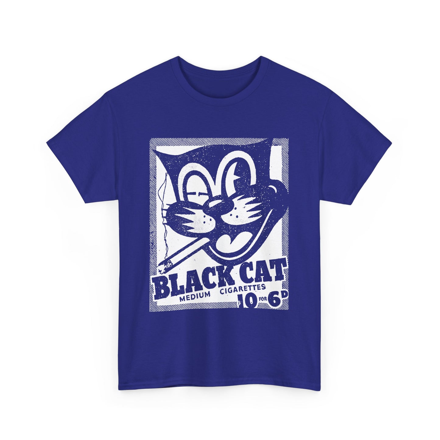 vintage black cat cigarettes advert reproduction stretched graphic tshirt