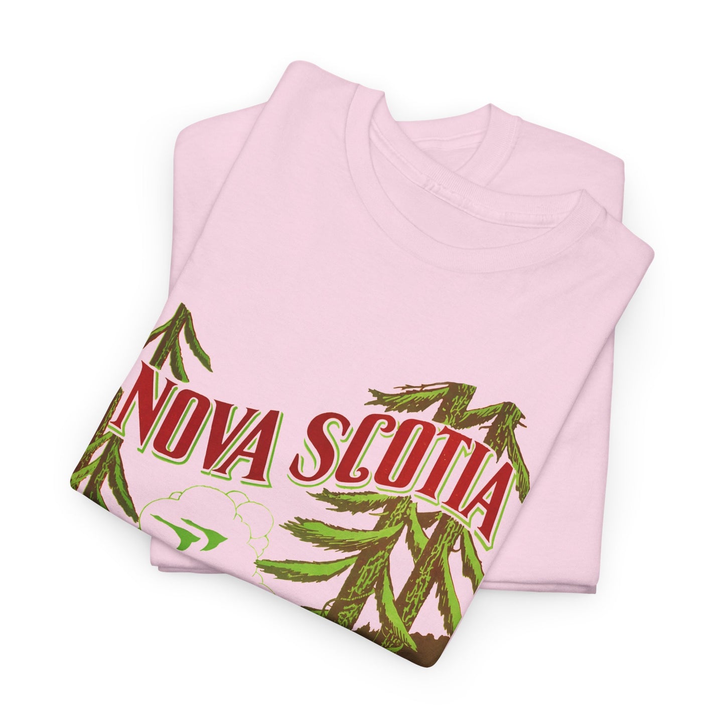 vintage tourism advertisement for nova scotia reproduction tshirt