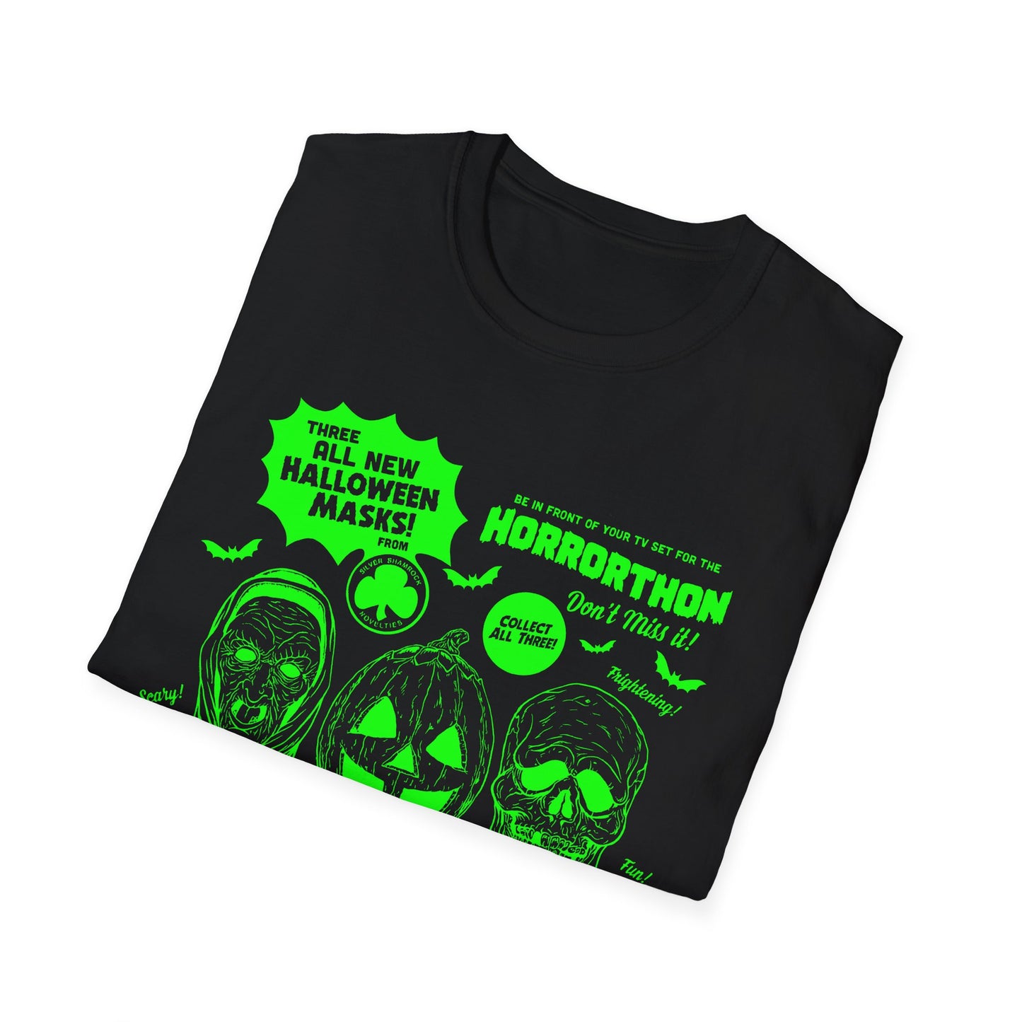 halloween 3 tv guide ad graphic 2 in green tshirt