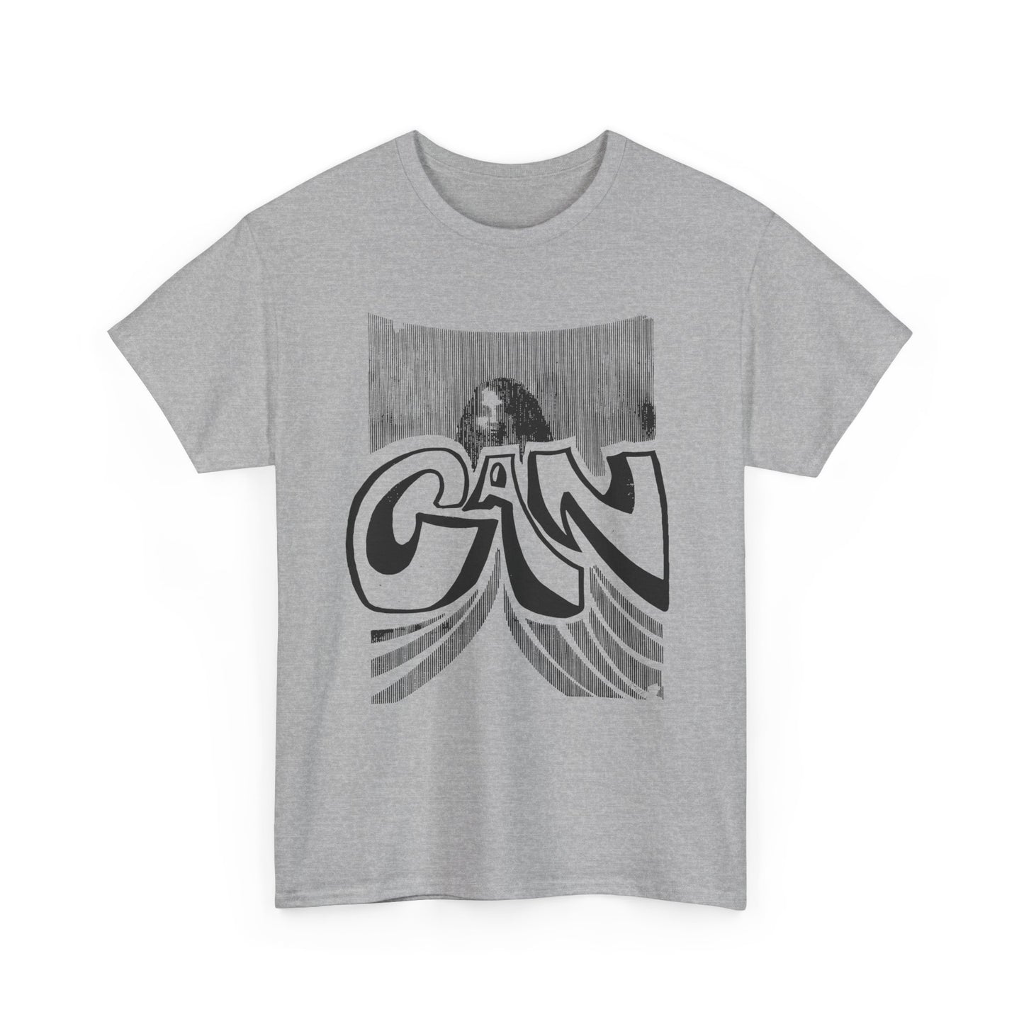 legendary german krautrock band can 1970's show poster reproduction tshirt