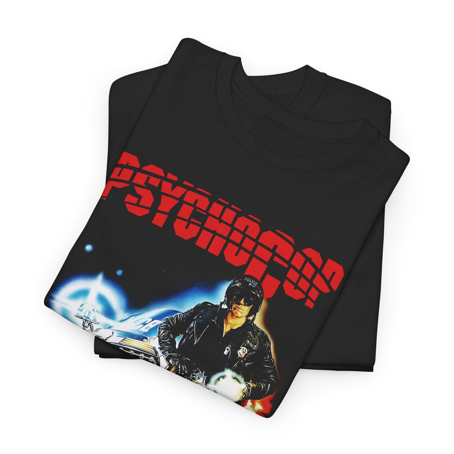1989 psycho cop horror movie poster custom edit tshirt