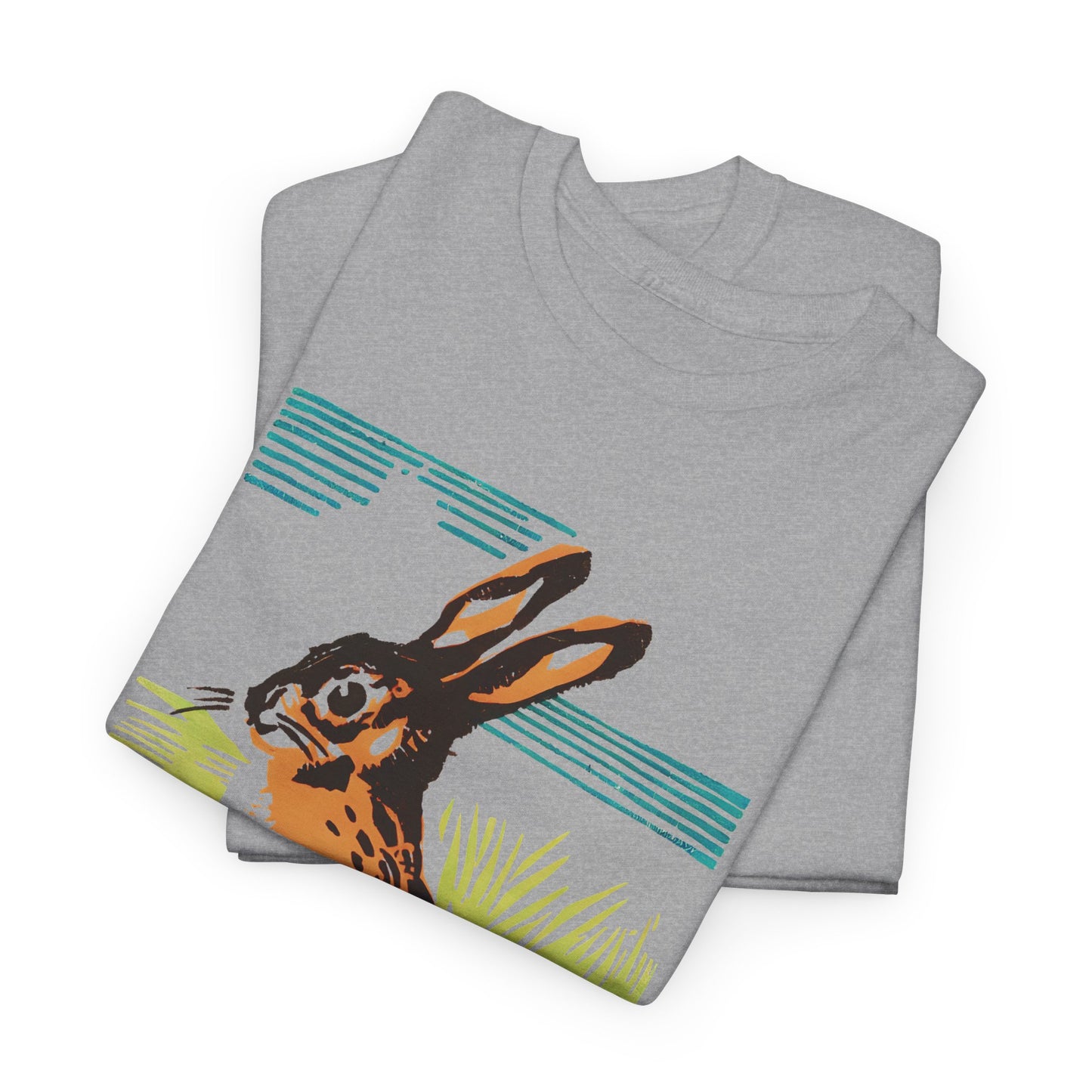 vintage czechoslovakian match box art bunny reproduction tshirt