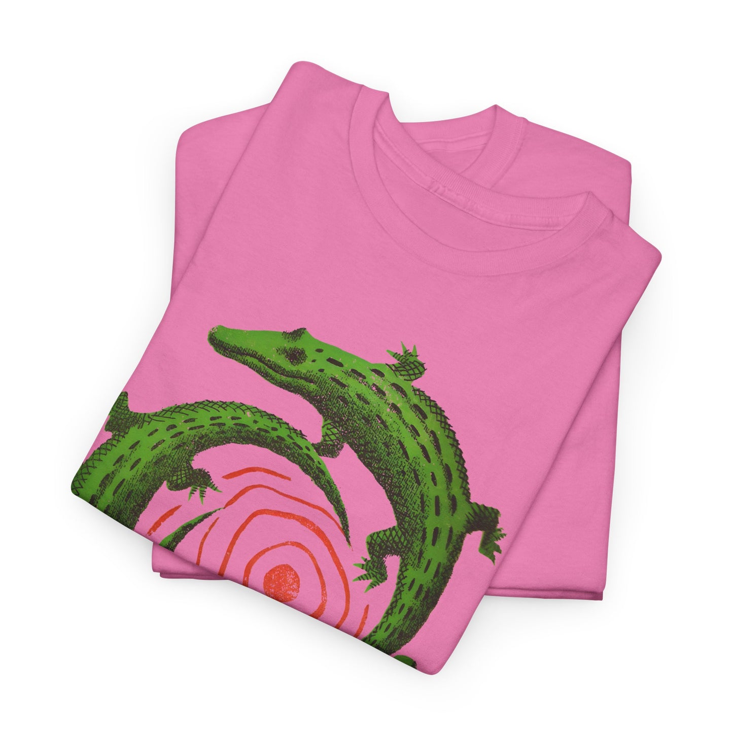 mid century manolo prieto three alligators swirl book cover tshirt