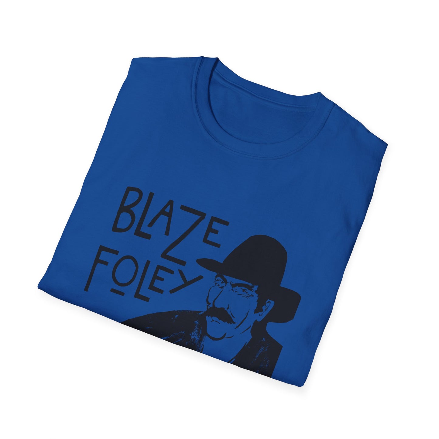 blaze foley sittin' by the road black stencil fan art tshirt