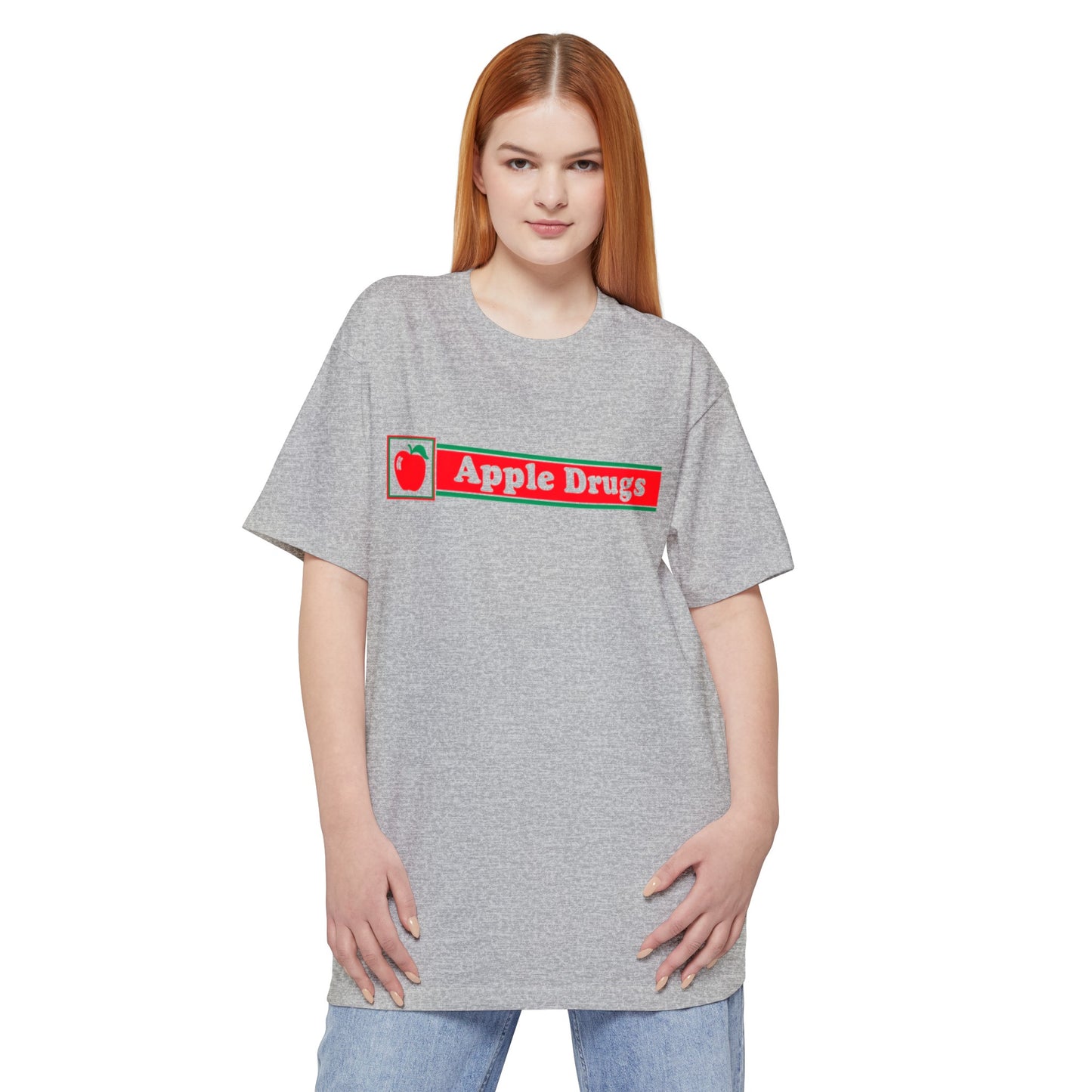 oversized apple drugs unisex tall beefy tshirt