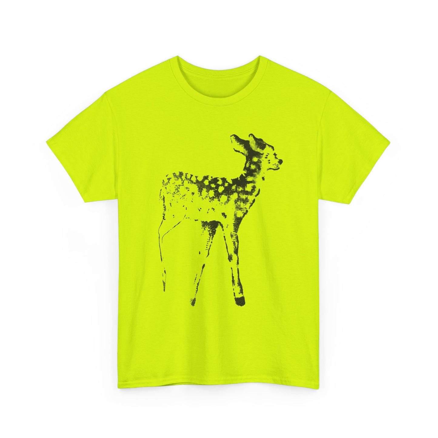 vintage tattoo flash art fawn reproduction tshirt